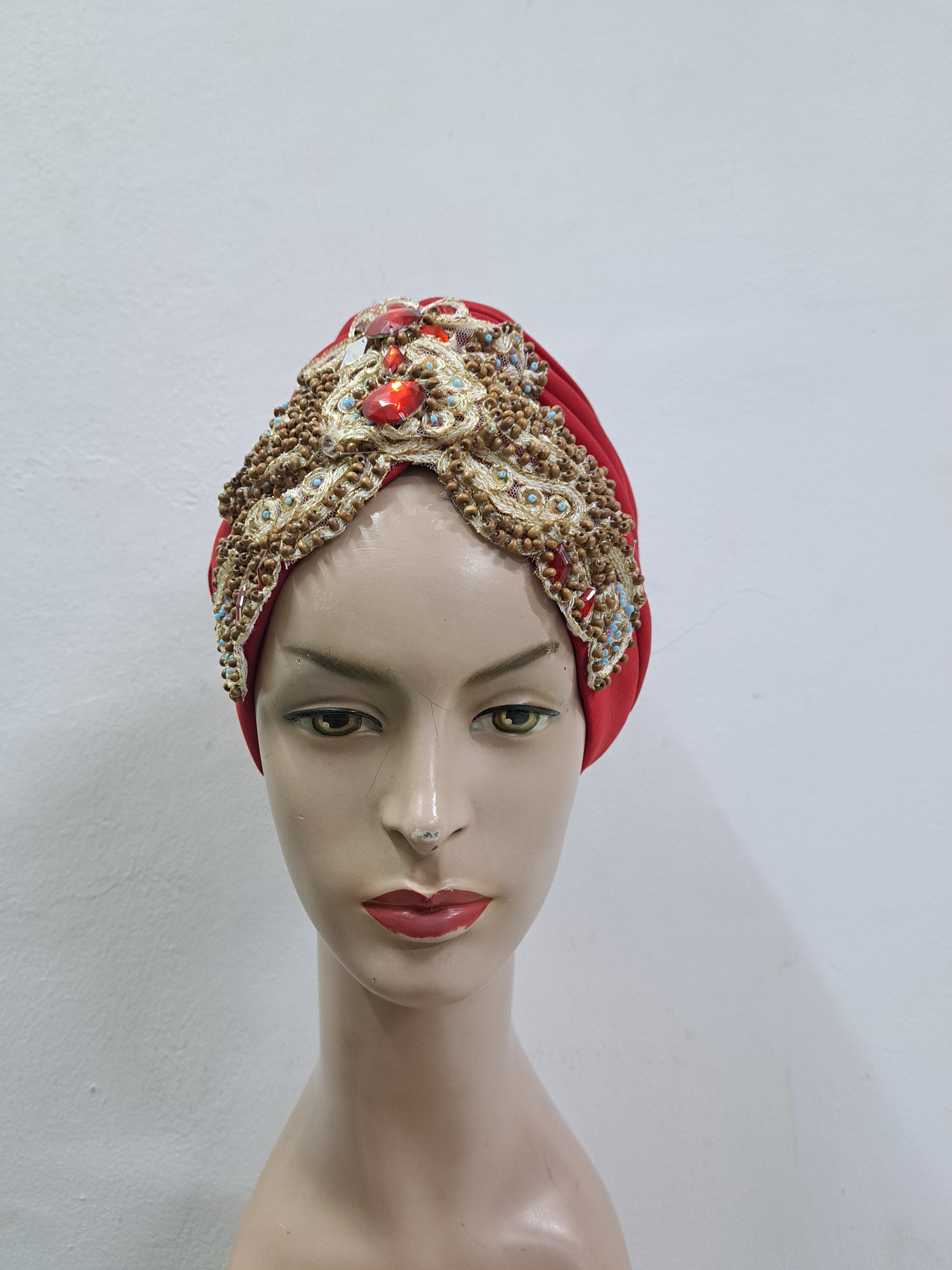 Stylish Scuba Turban with Embellishment