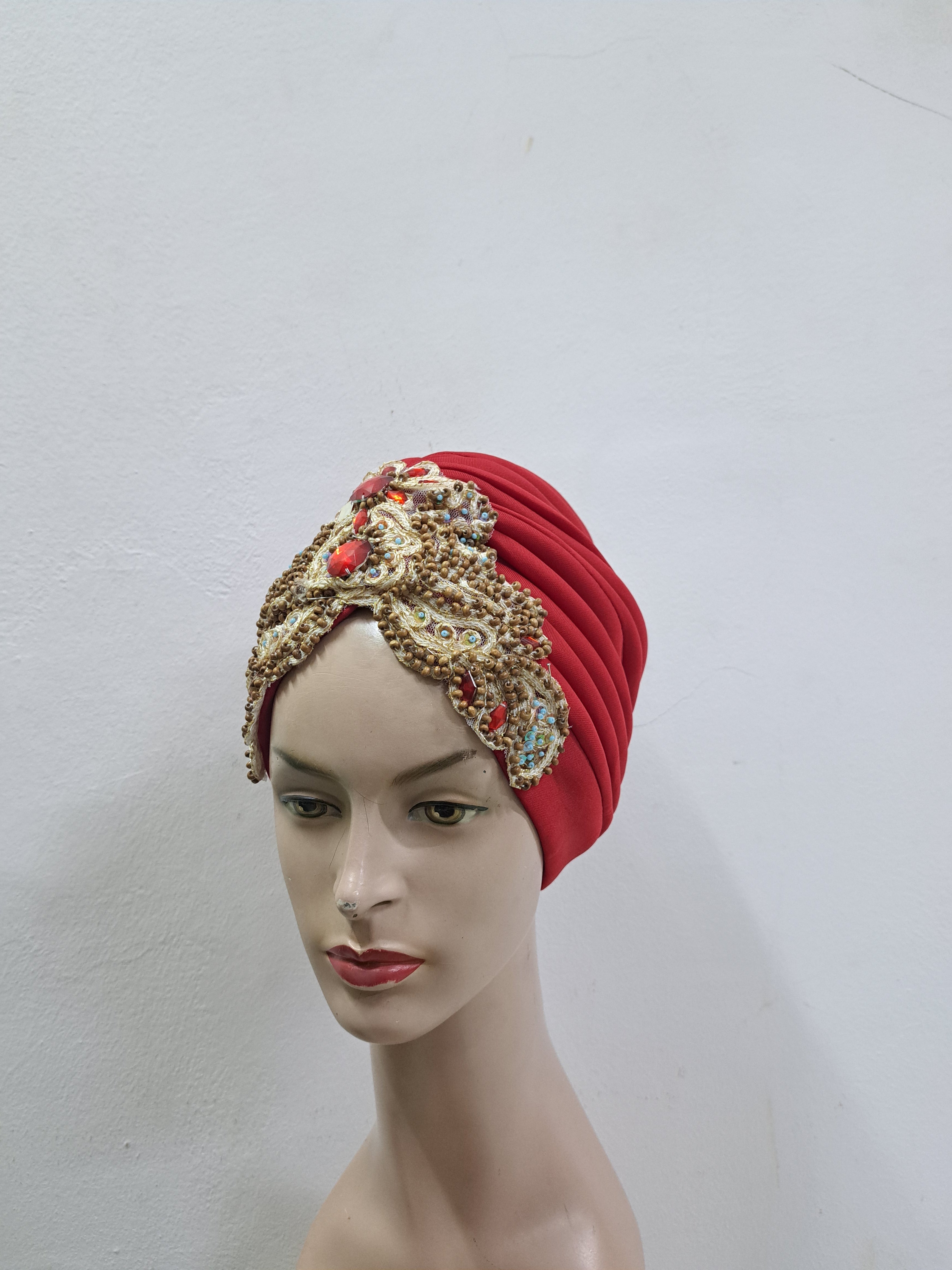 Stylish Scuba Turban with Embellishment