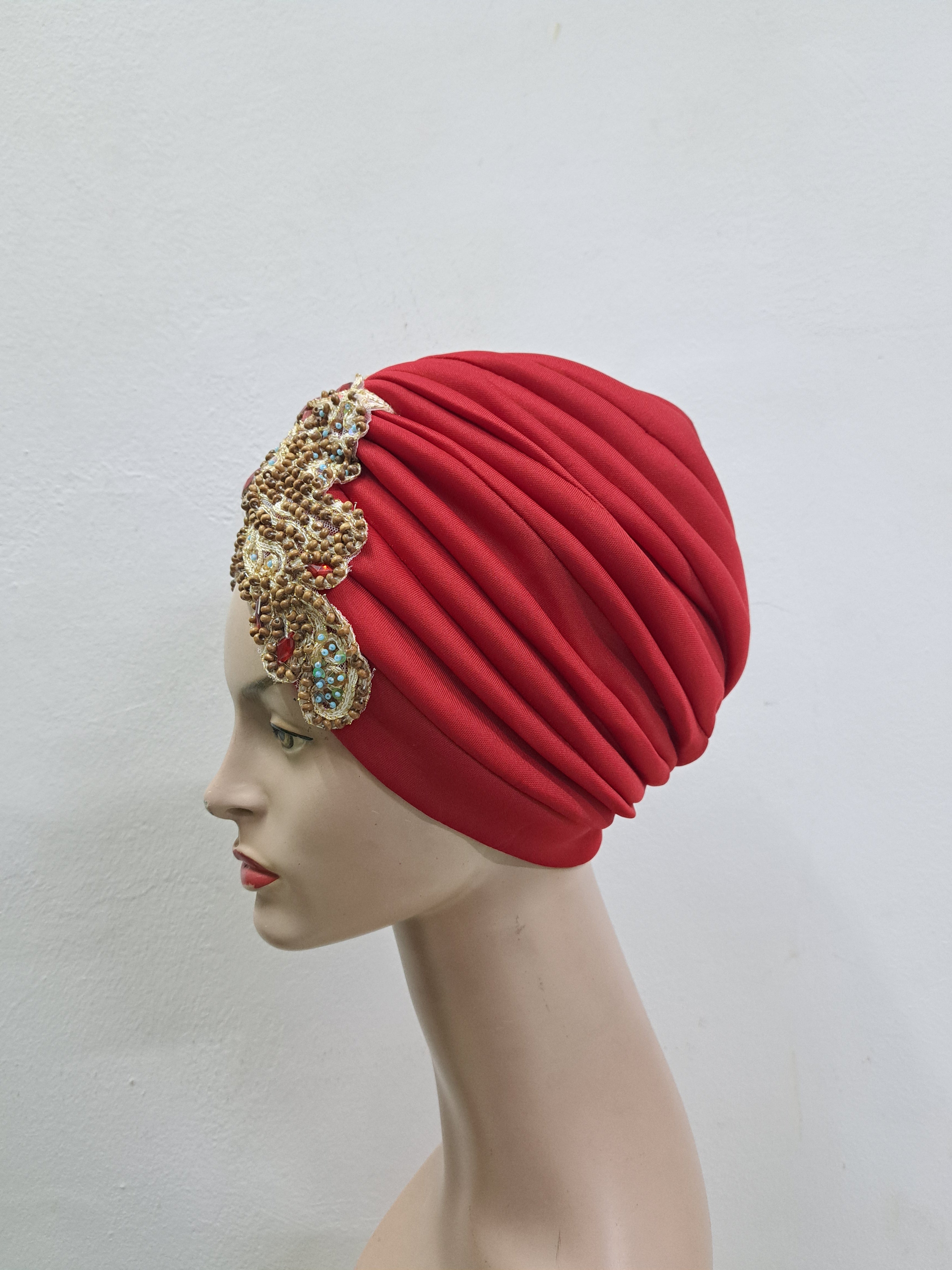 Stylish Scuba Turban with Embellishment