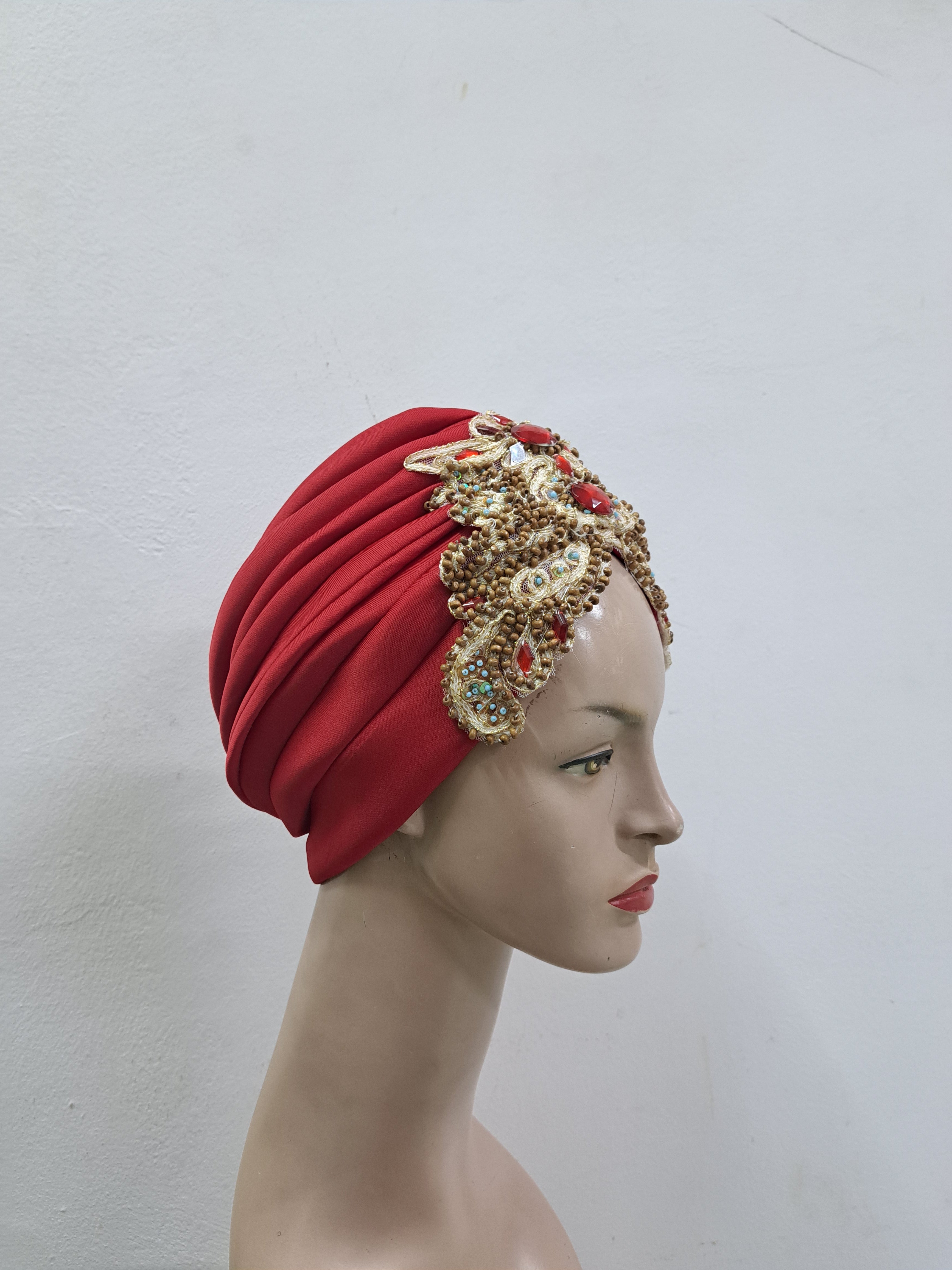 Stylish Scuba Turban with Embellishment