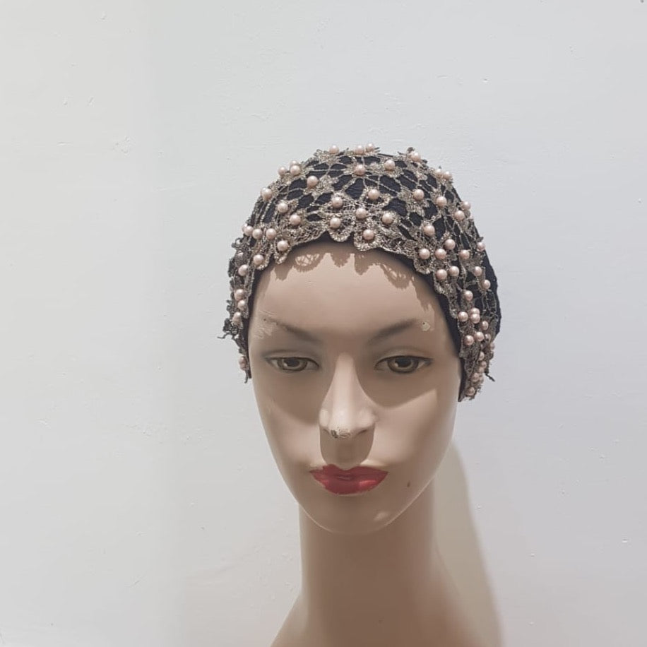 Elegance Reimagined Beaded Lace Head Coverings