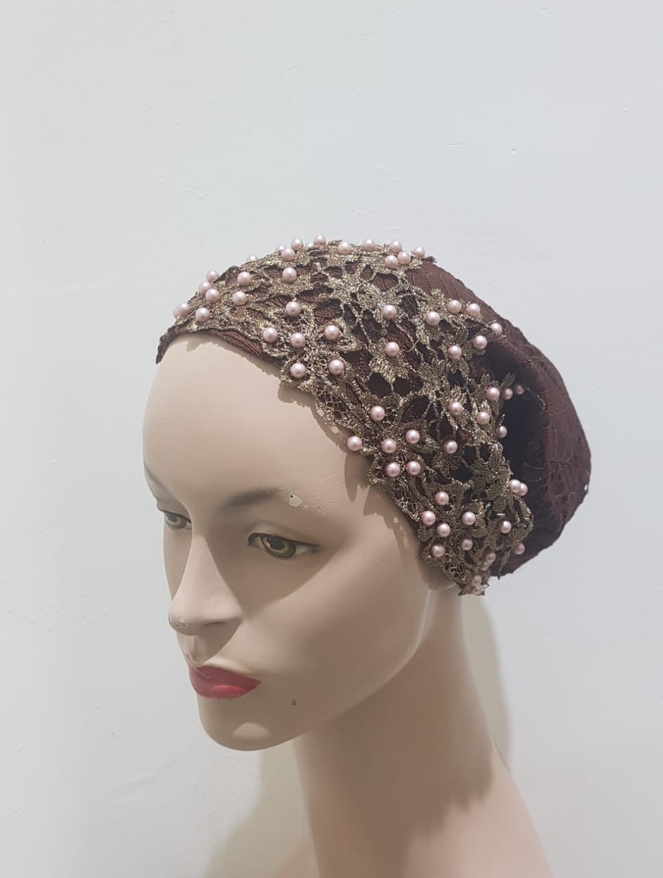 Elegance Reimagined Beaded Lace Head Coverings