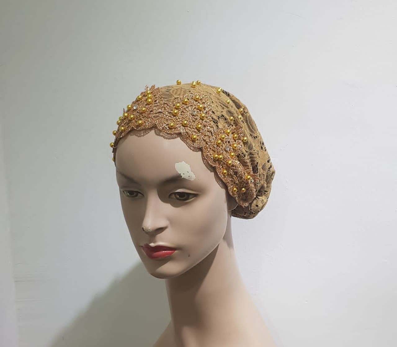 "Intricate Floral Pattern Turban"