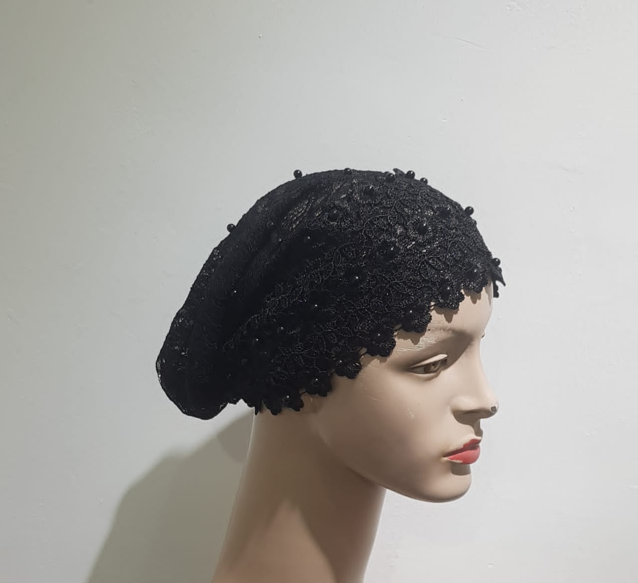 "Elegant Glow Lace"-Embellished Turban