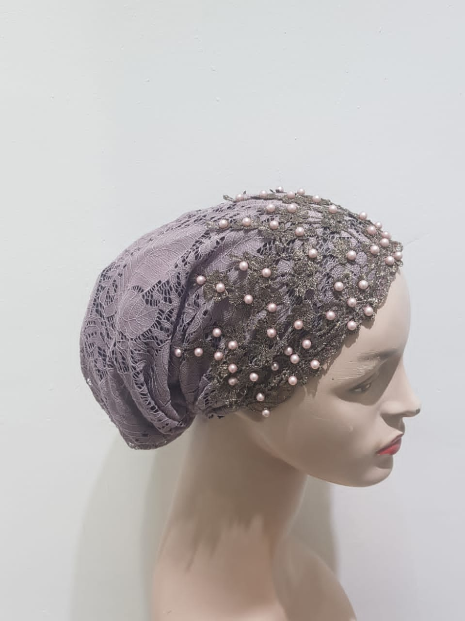 Elegance Reimagined Beaded Lace Head Coverings