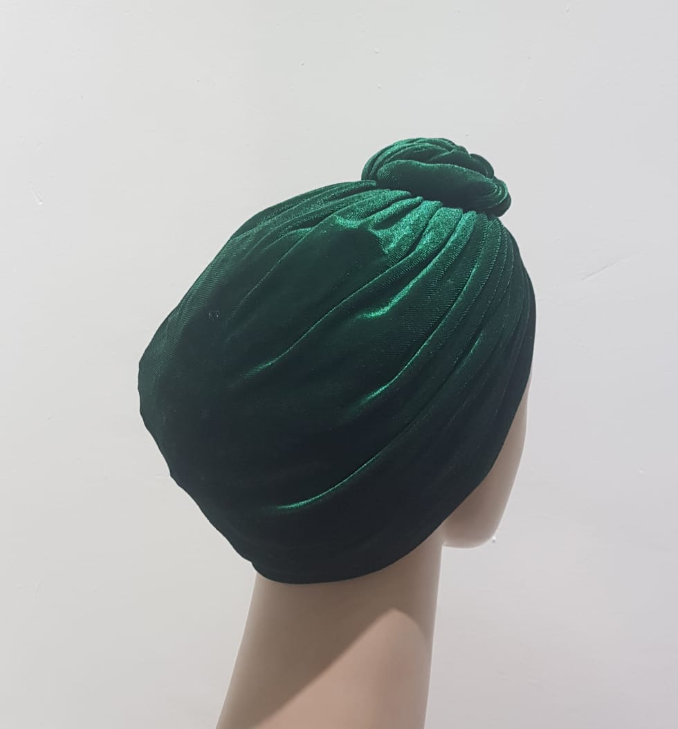 "Velvet Opulence Turban Headband"