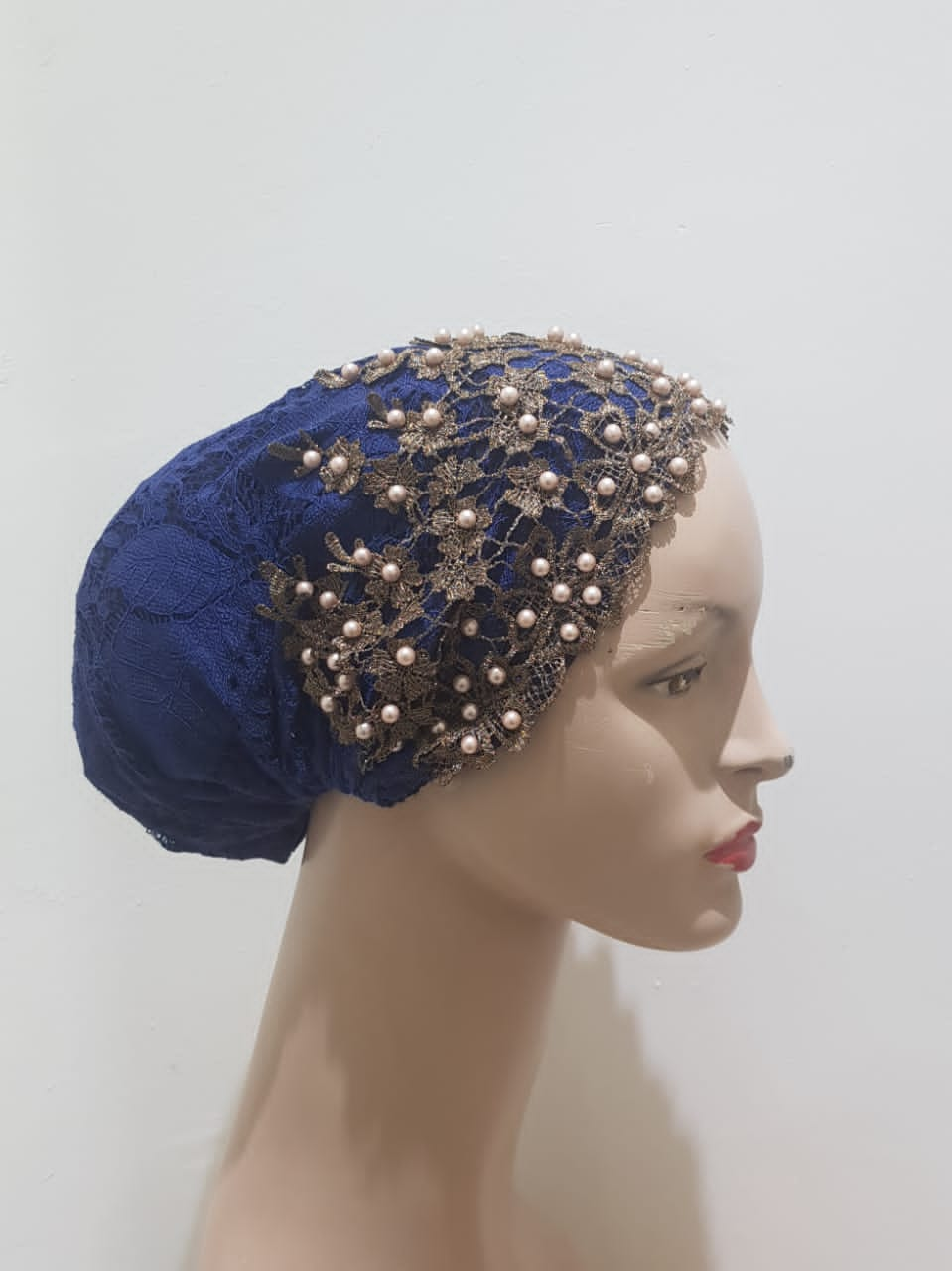 Elegance Reimagined Beaded Lace Head Coverings