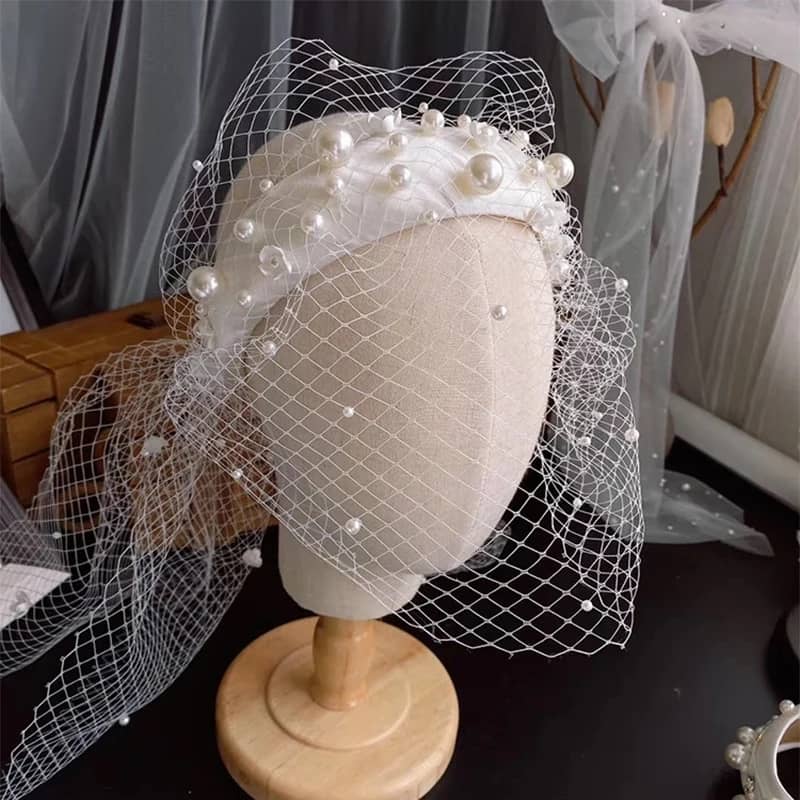 "Beautiful bridal headpiece"