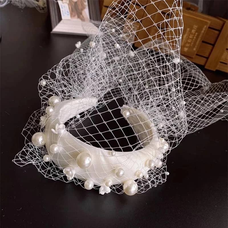 "Beautiful bridal headpiece"