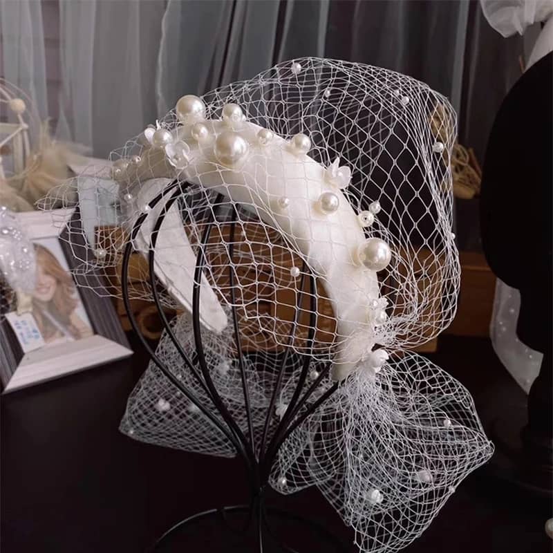 "Beautiful bridal headpiece"