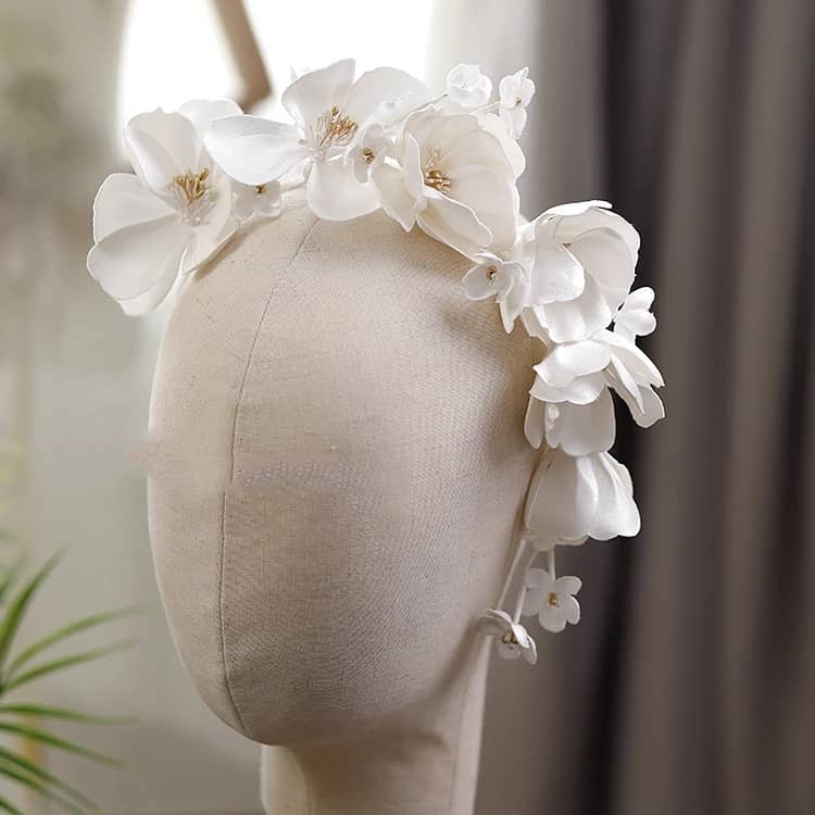 "Ethereal Floral Bridal Headband"