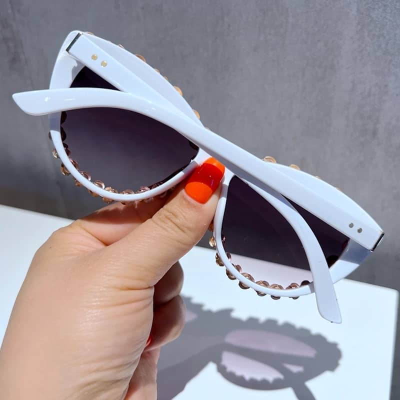 Trendy rose covered sunglasses