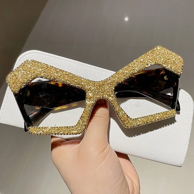 Oversized funky bling sunglasses