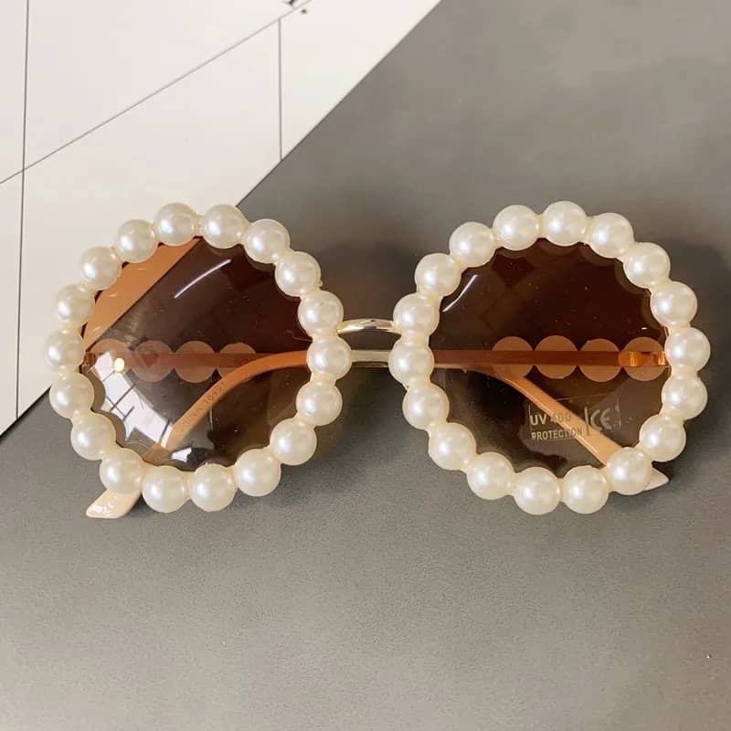 Luxurious pearl framed sunglasses