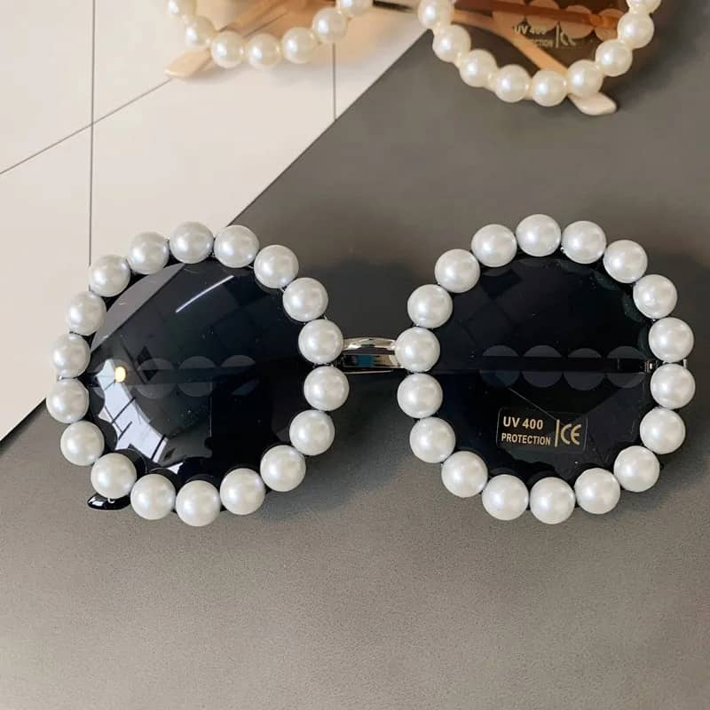 Luxurious pearl framed sunglasses