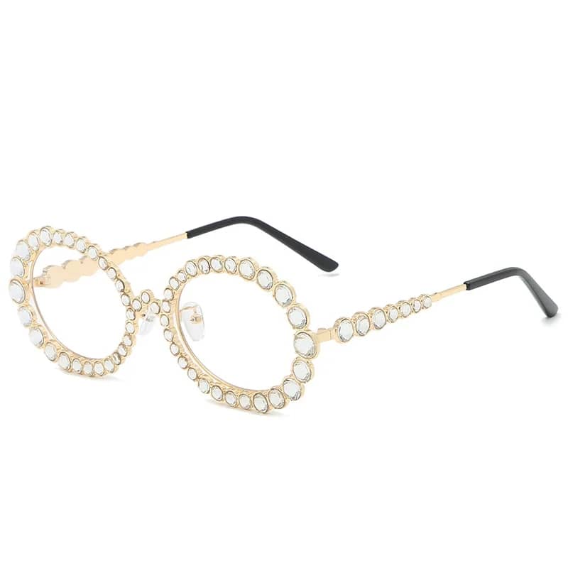 Glamorous Rhinestone- like sunglasses