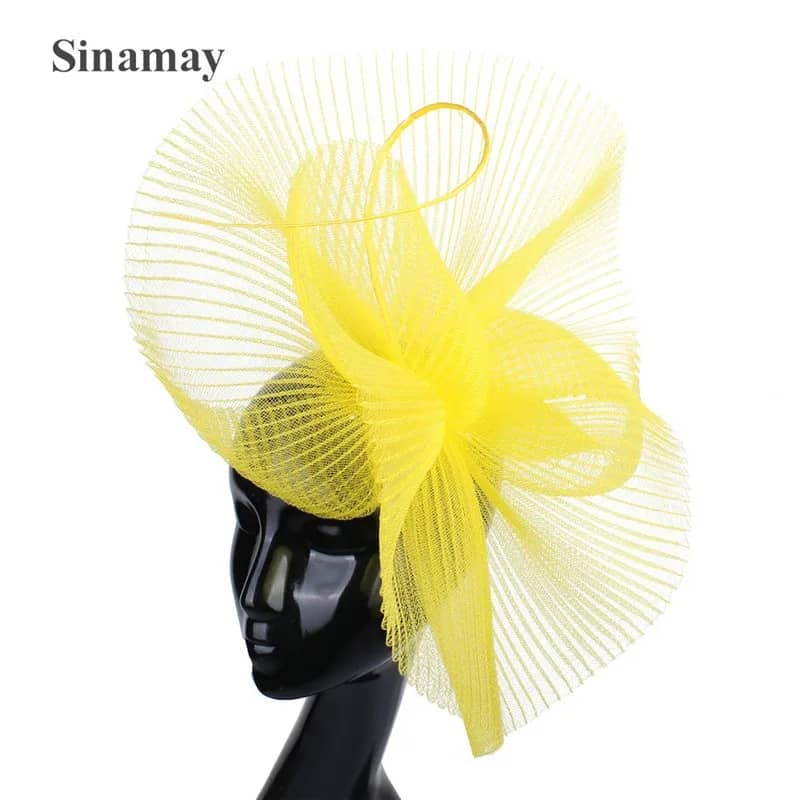 "Radiant Sunrise Crinoline Fascinator"