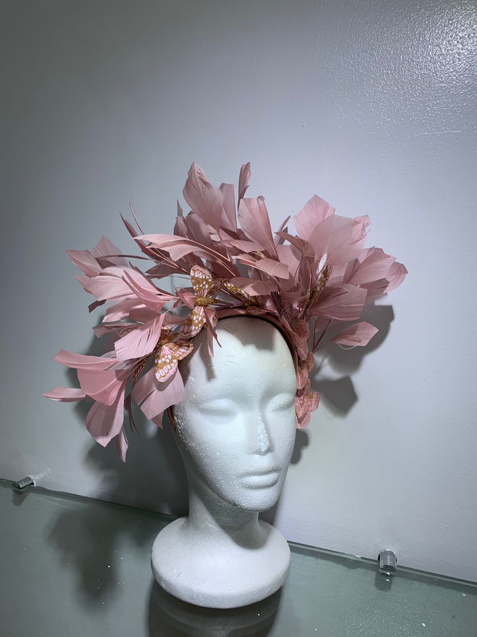 Floral Burst Feather Fascinator