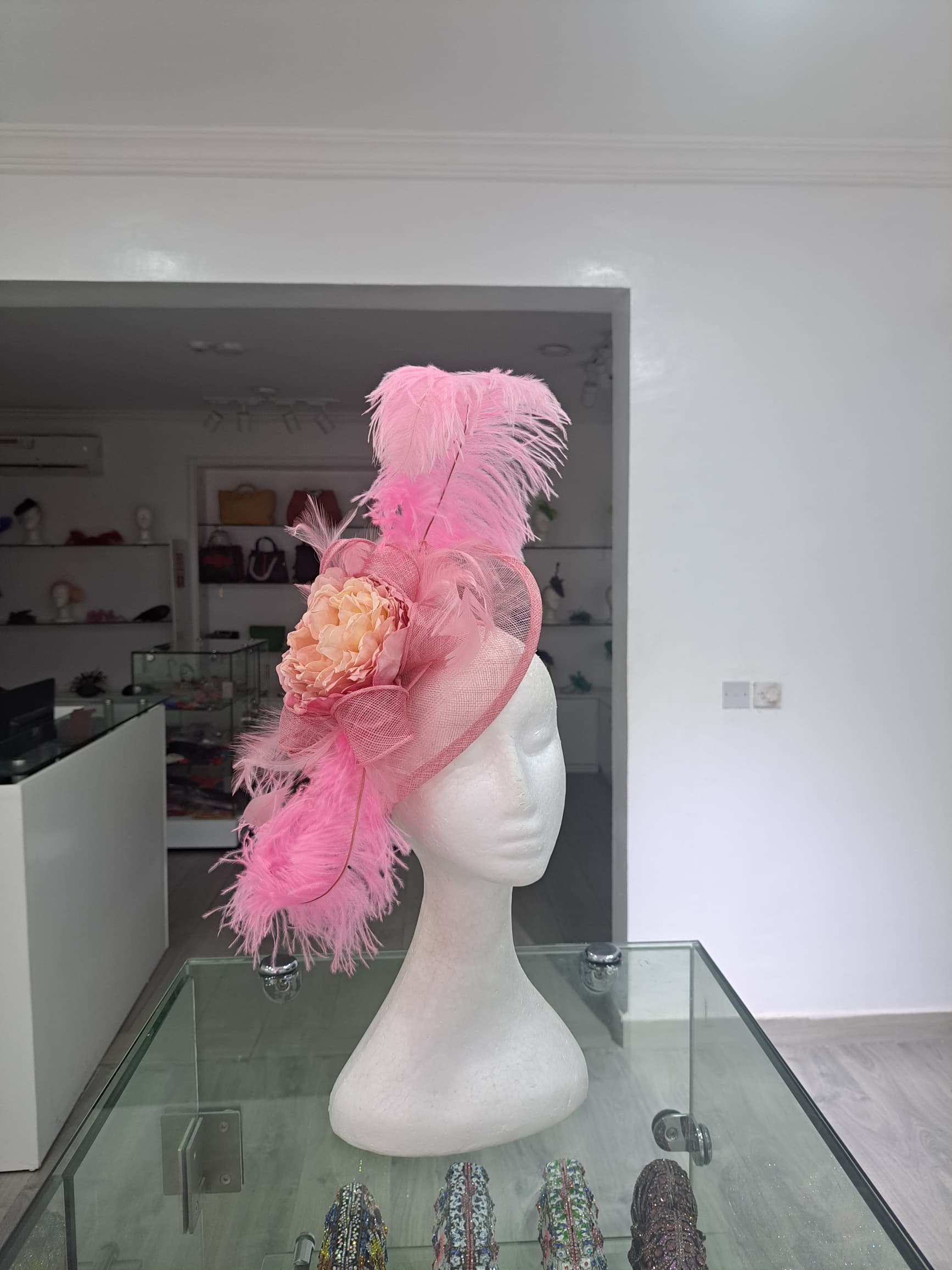 Chic Allure Sinamay Feathered Fascinator