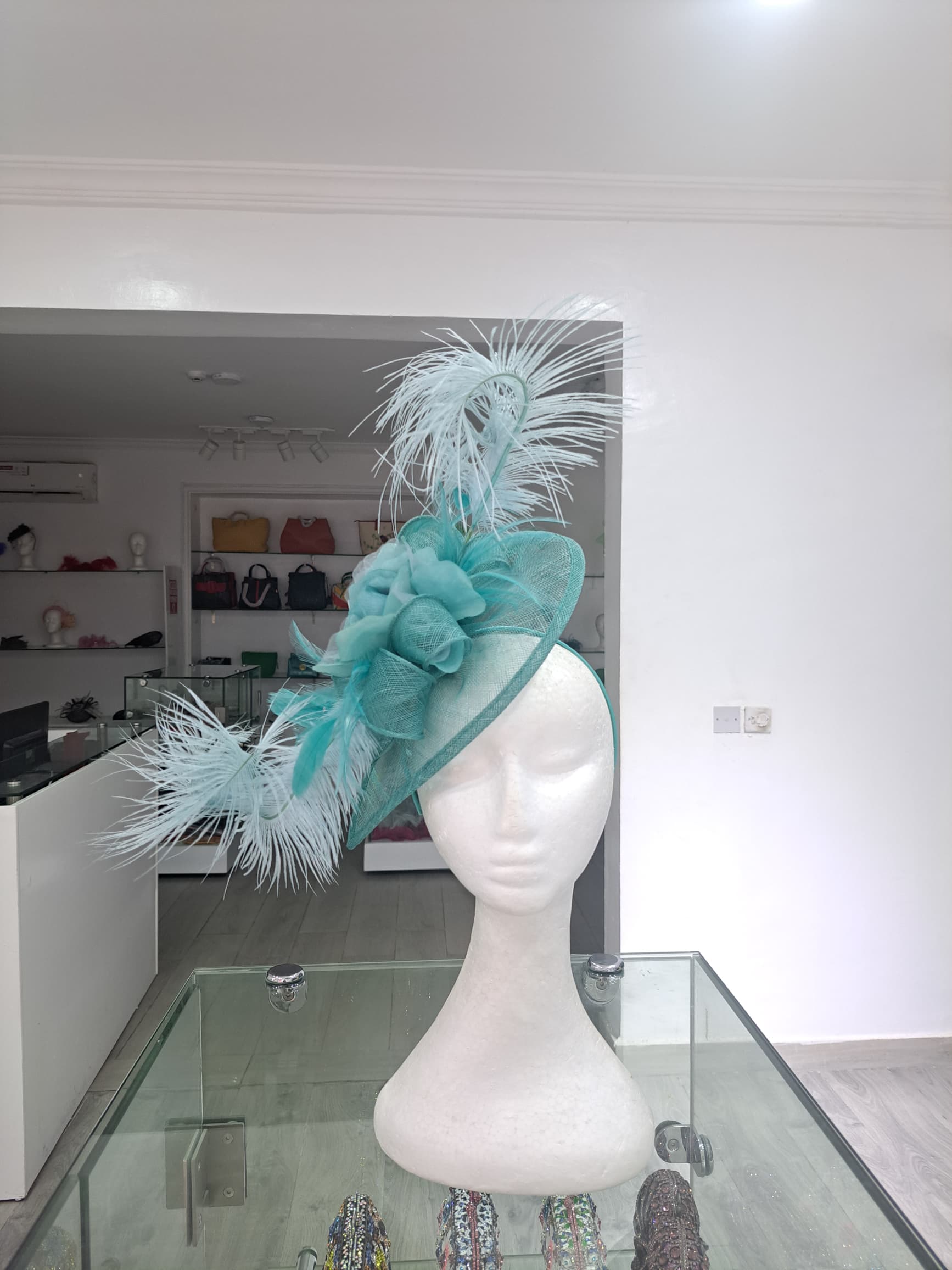 Chic Allure Sinamay Feathered Fascinator