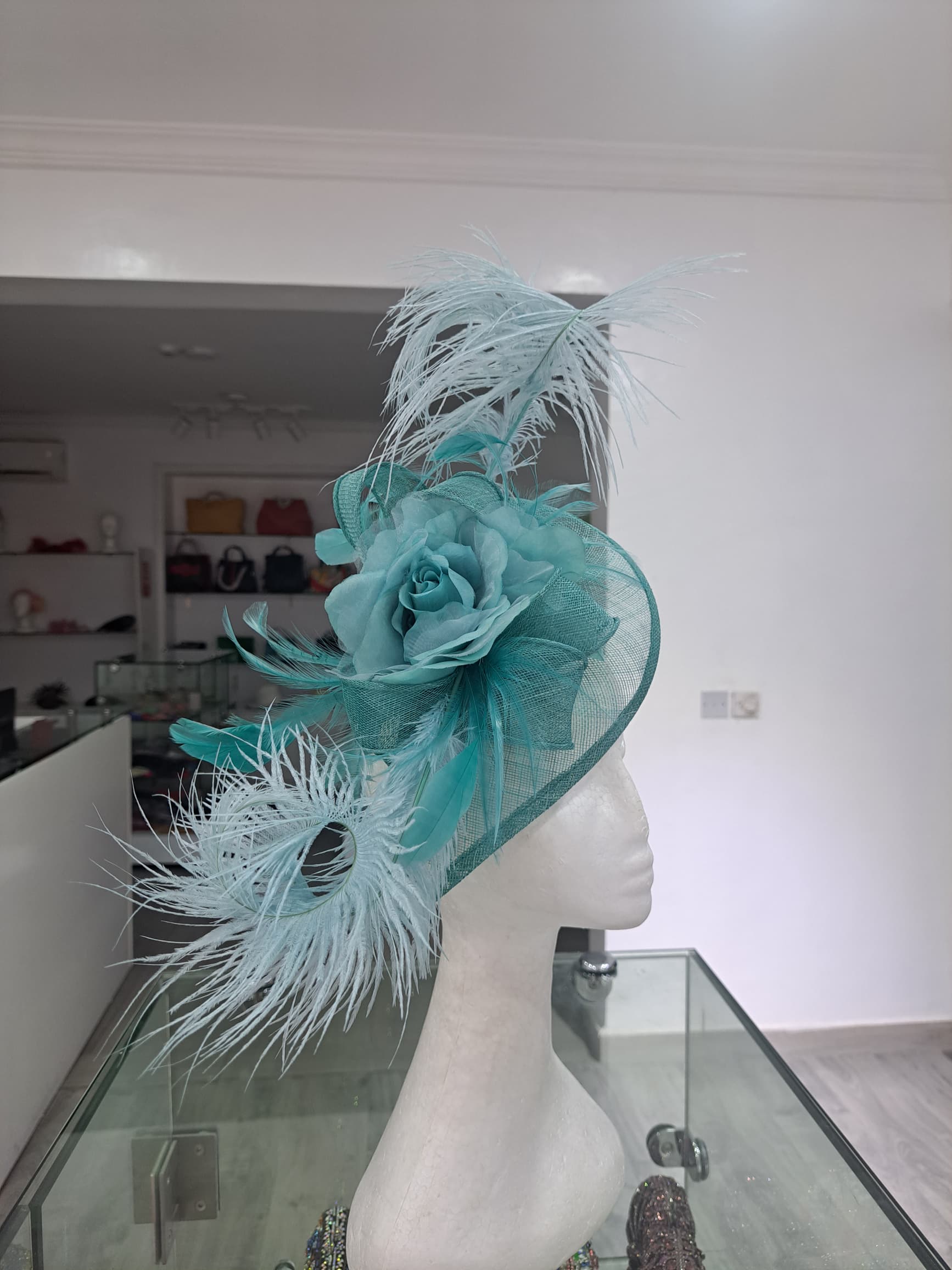 Chic Allure Sinamay Feathered Fascinator