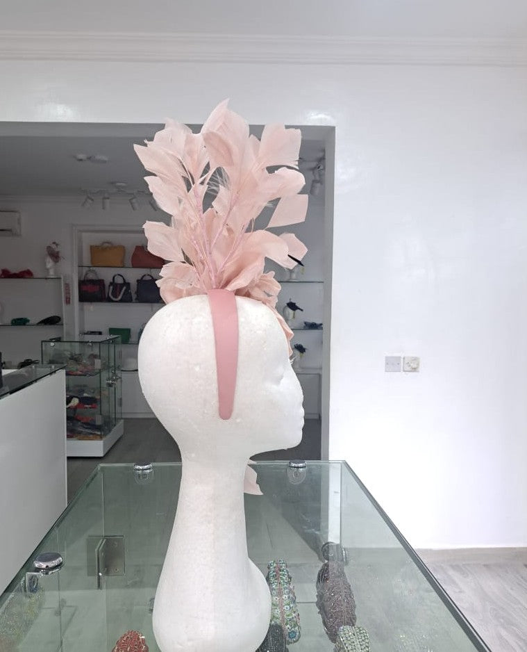 Blush Floral Statement Fascinator