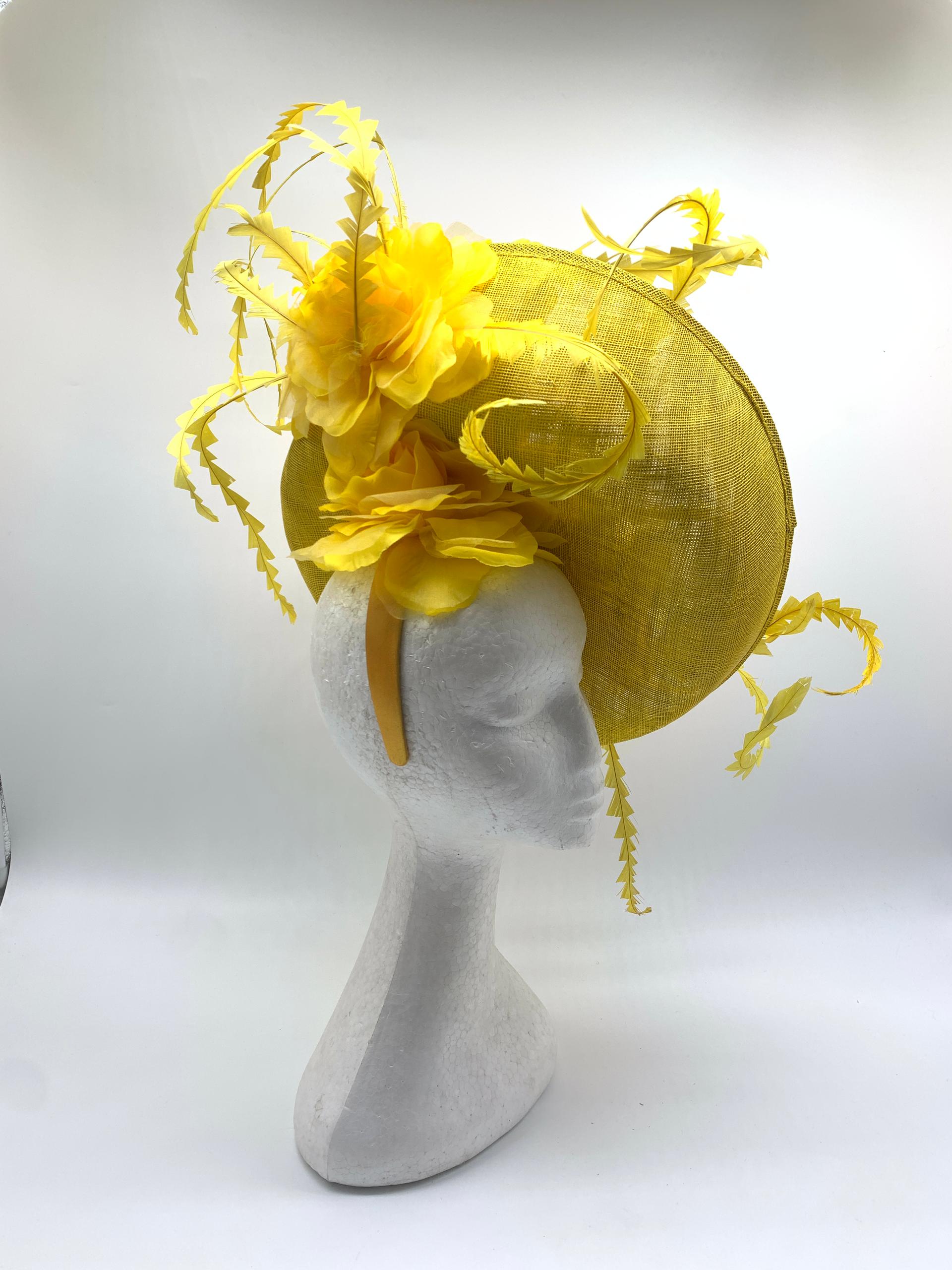 Sunlit Swirl Halo Fascinator