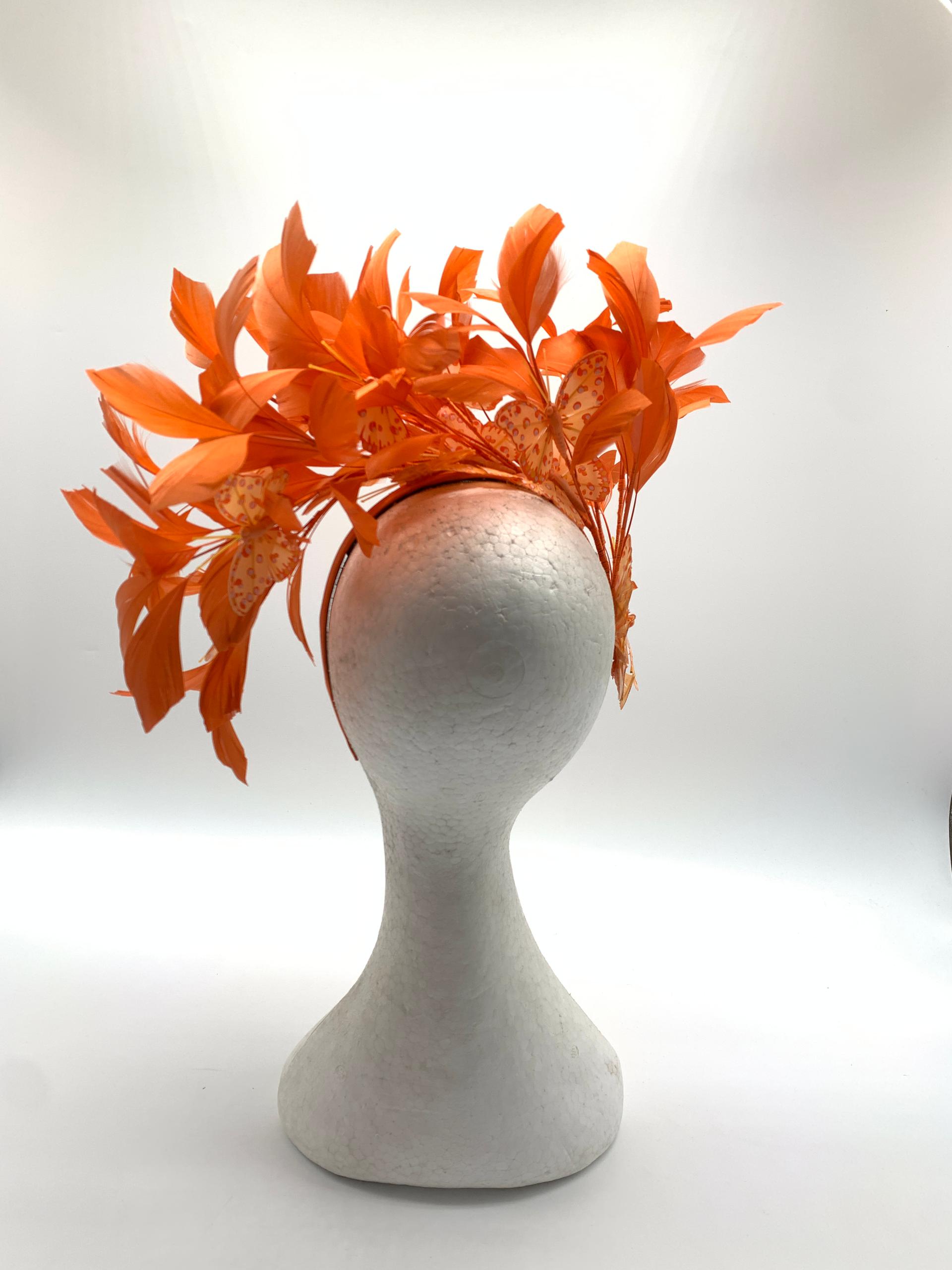 Floral Burst Feather Fascinator