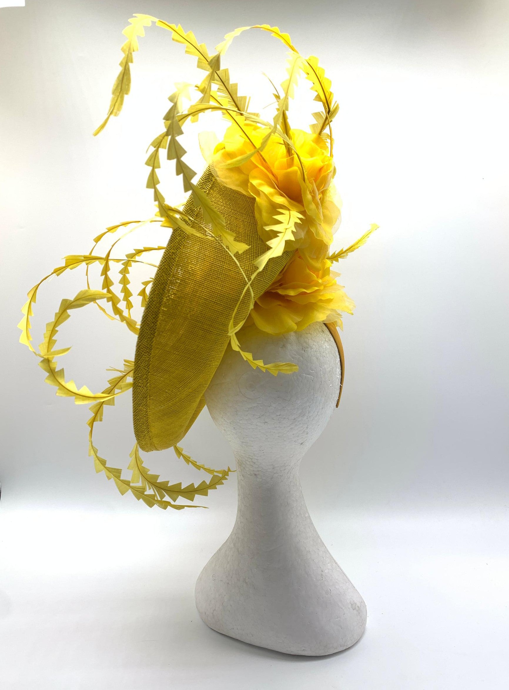 Sunlit Swirl Halo Fascinator