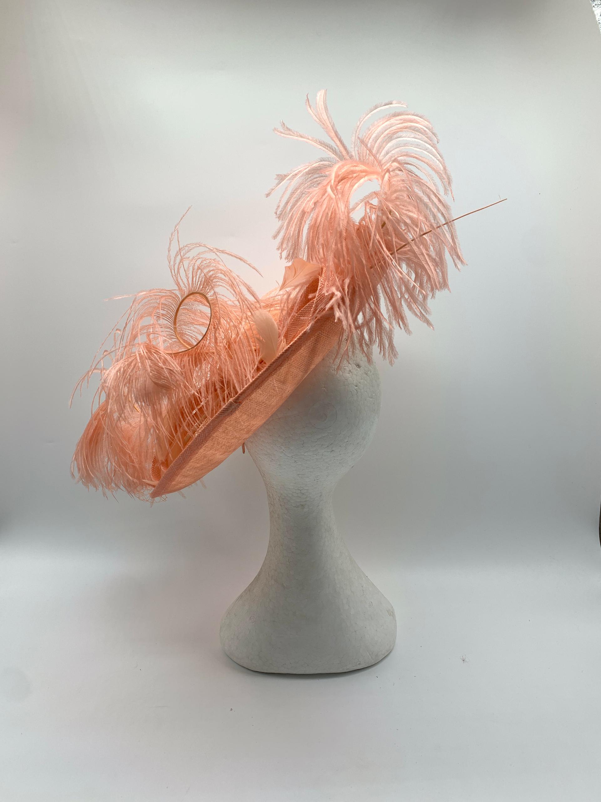 Spectrum Elegance Sinamay Feathered Fascinator