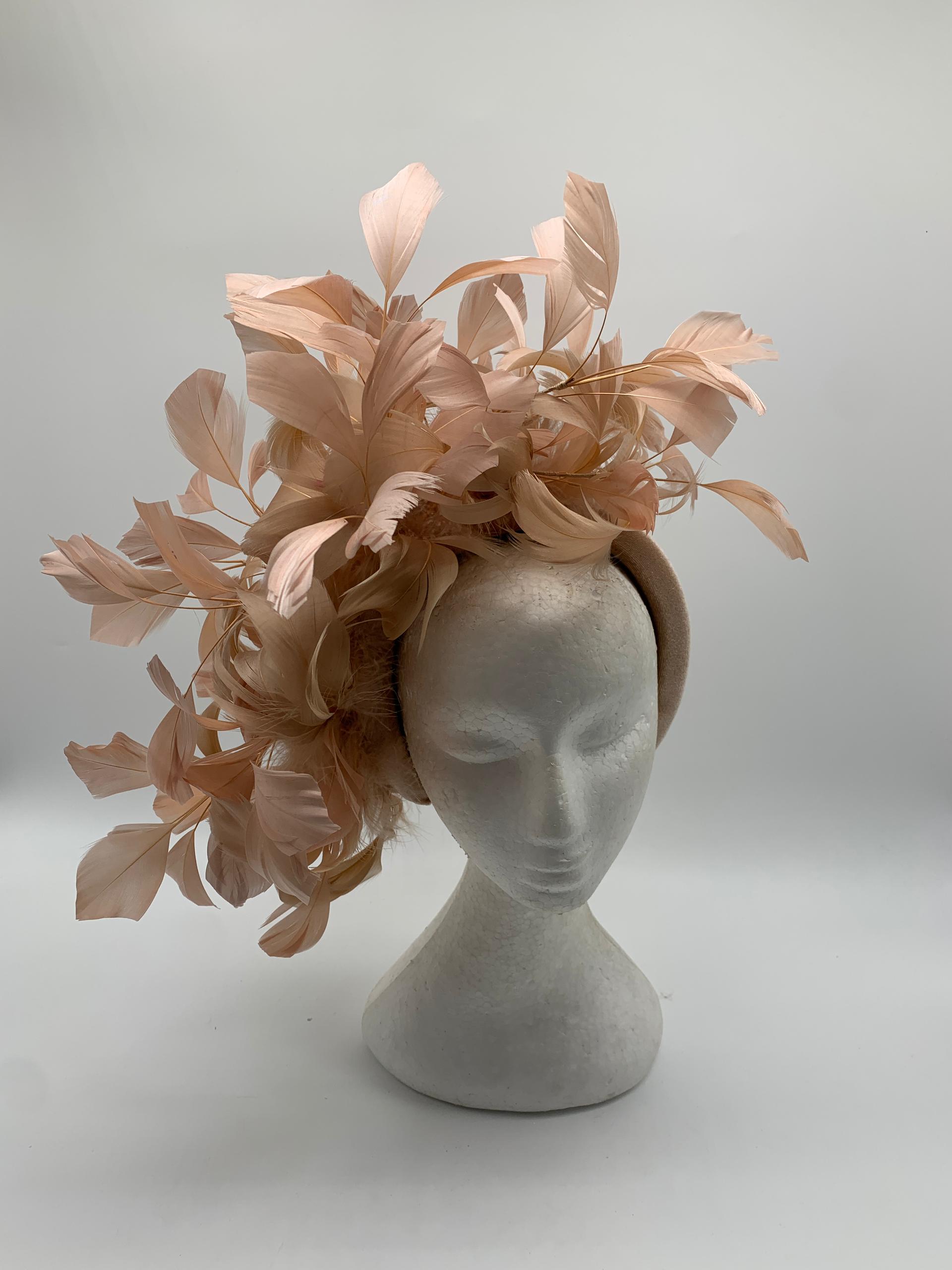 Blush Feathered Elegance