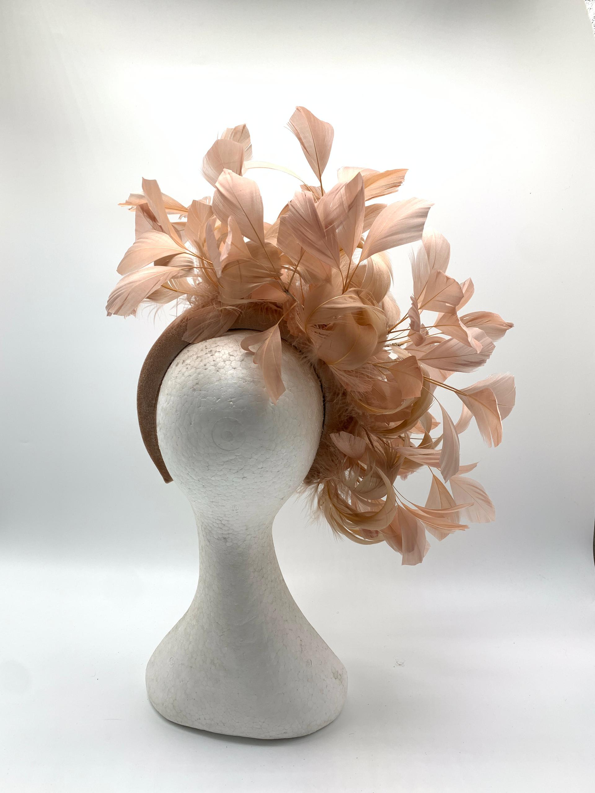 Blush Feathered Elegance