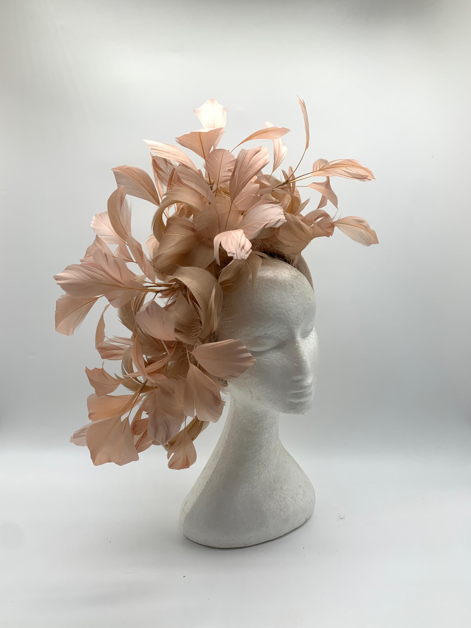 Blush Feathered Elegance