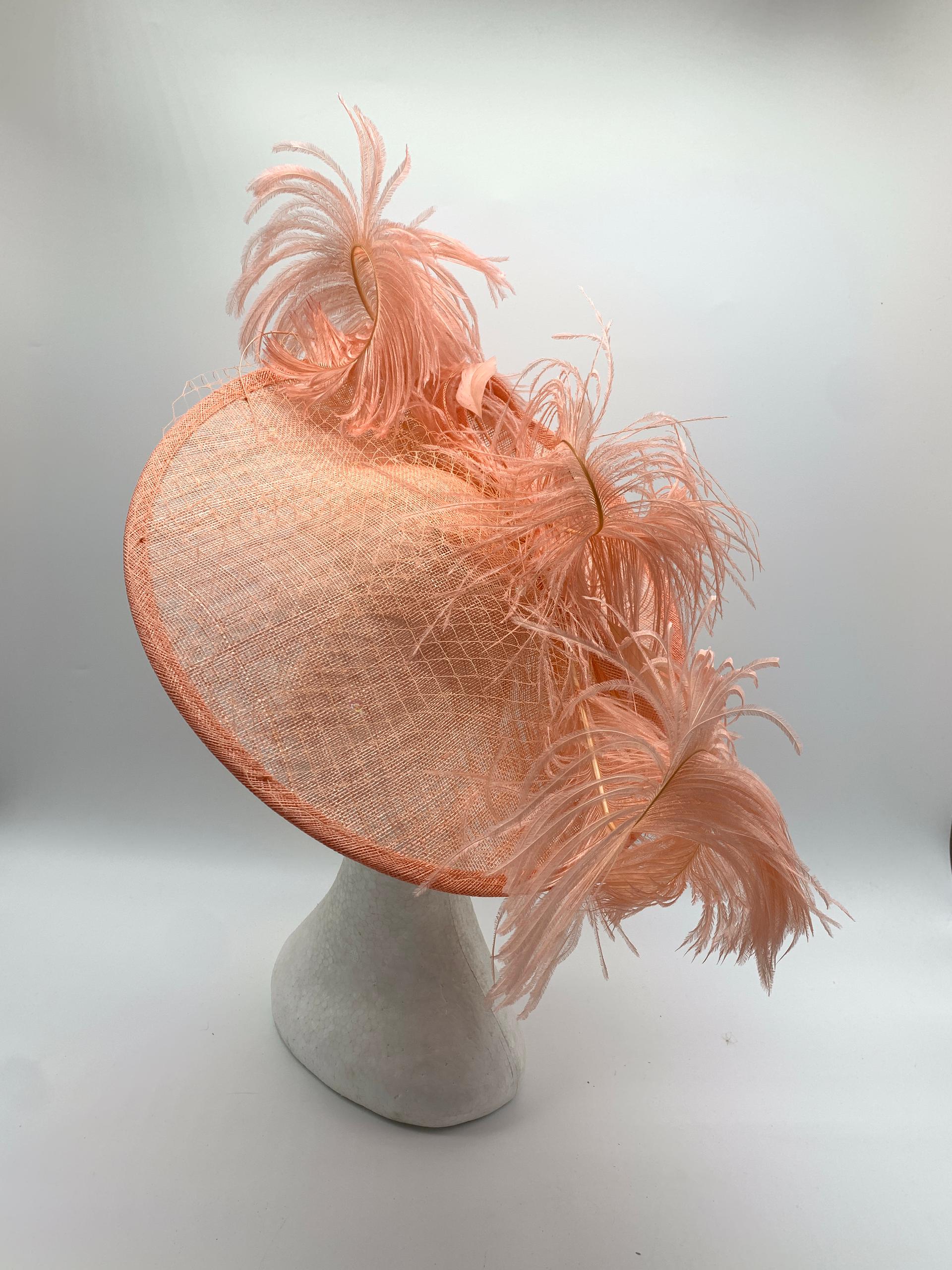 Spectrum Elegance Sinamay Feathered Fascinator