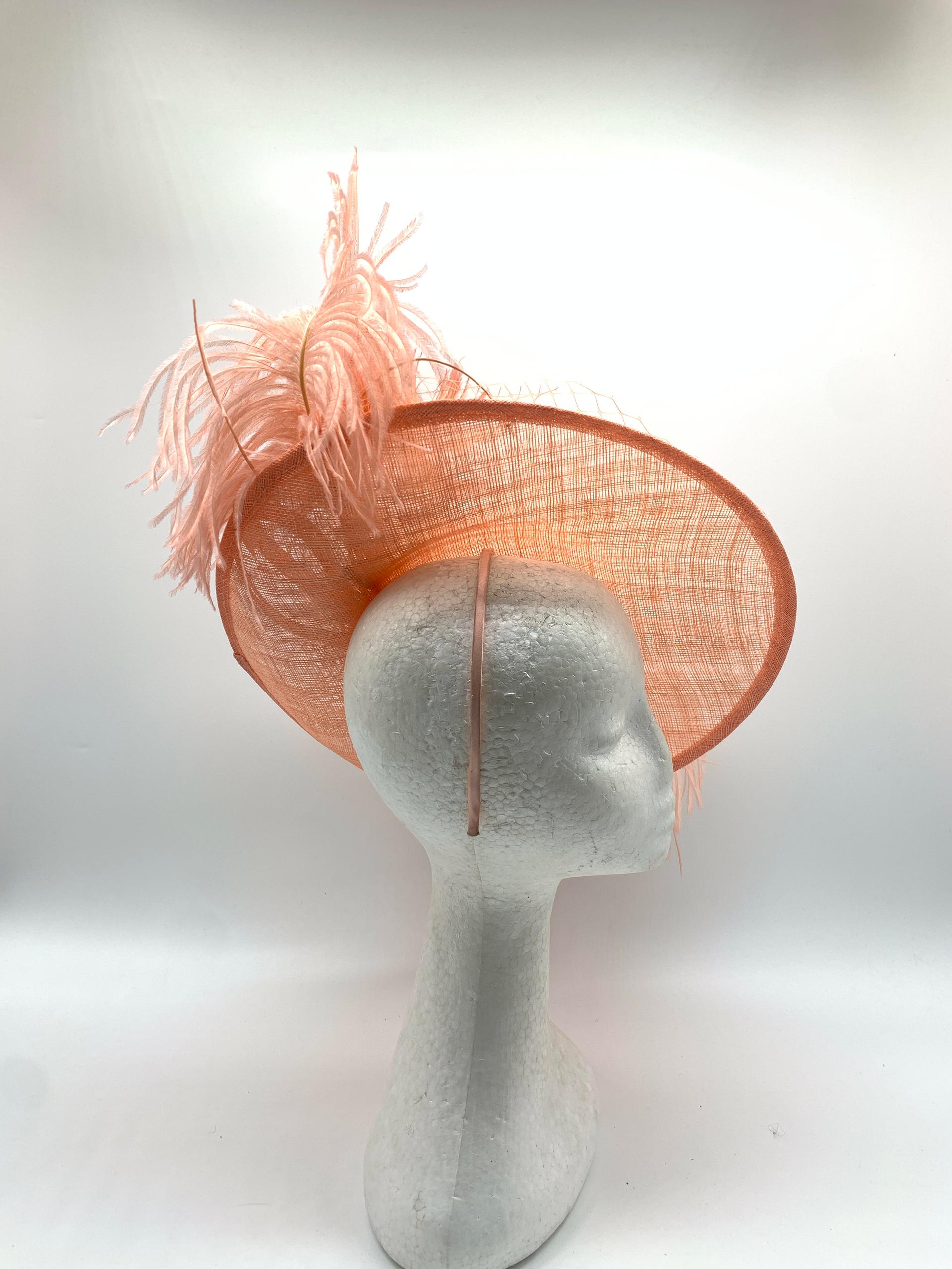 Spectrum Elegance Sinamay Feathered Fascinator