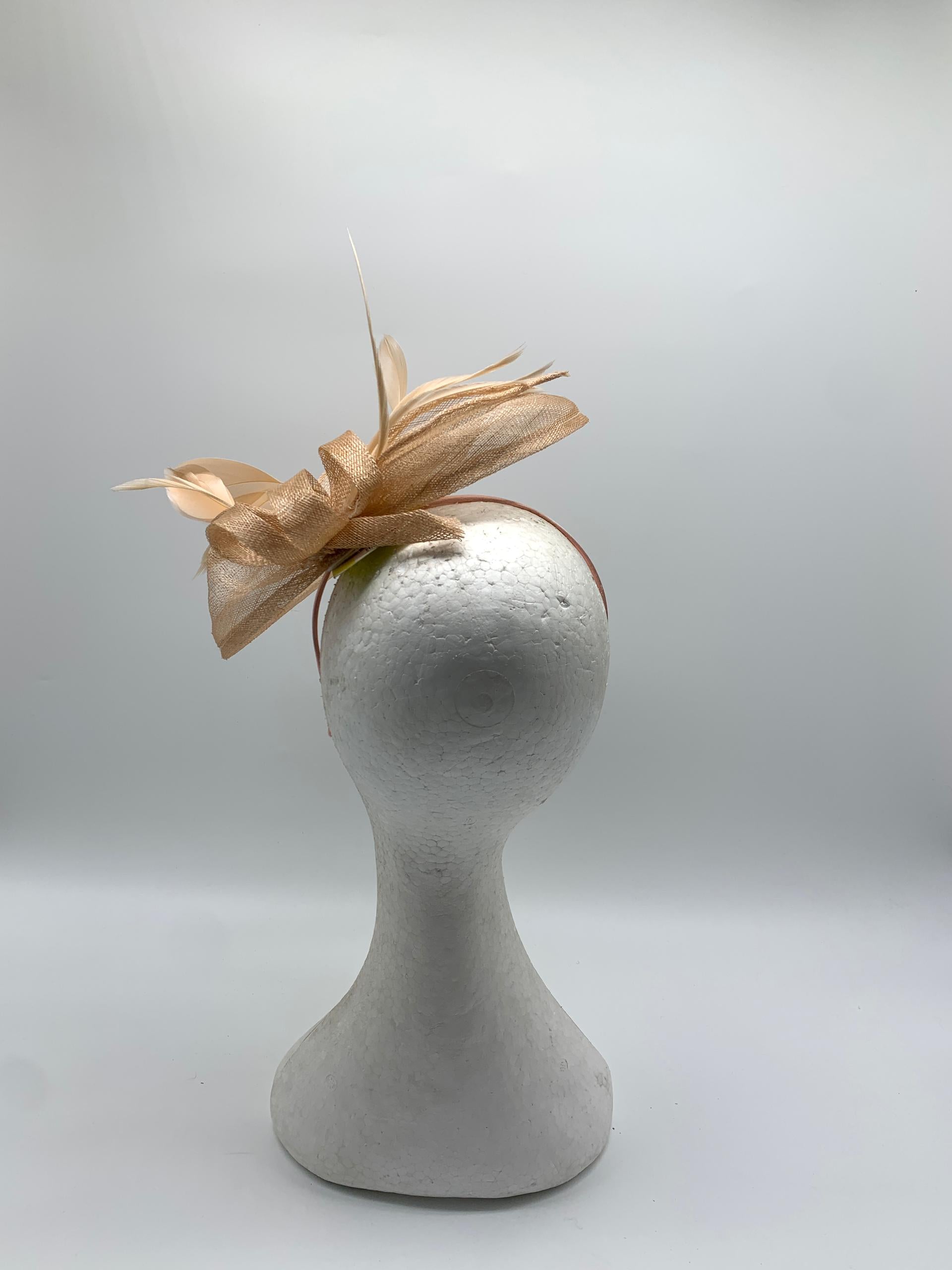 Peach Whisper Fascinator