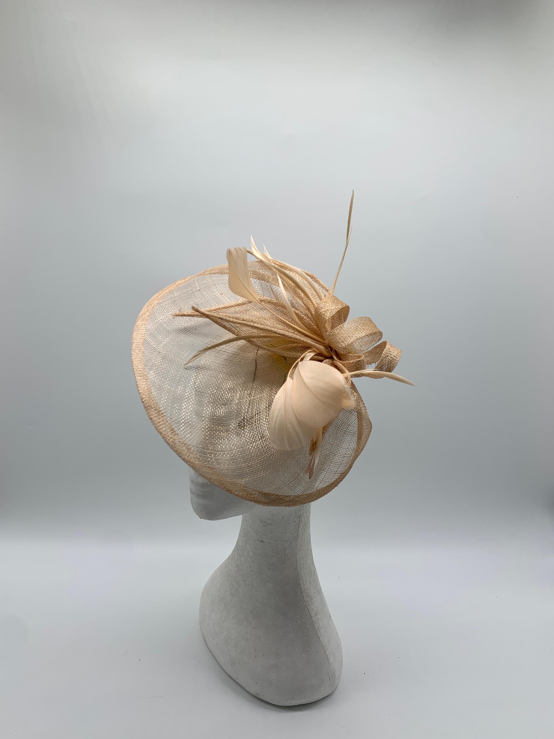 Peach Whisper Fascinator