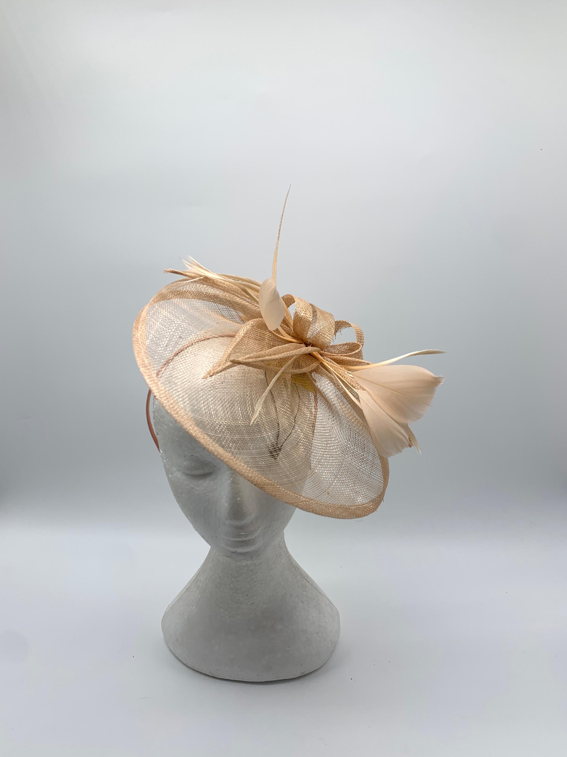 Peach Whisper Fascinator