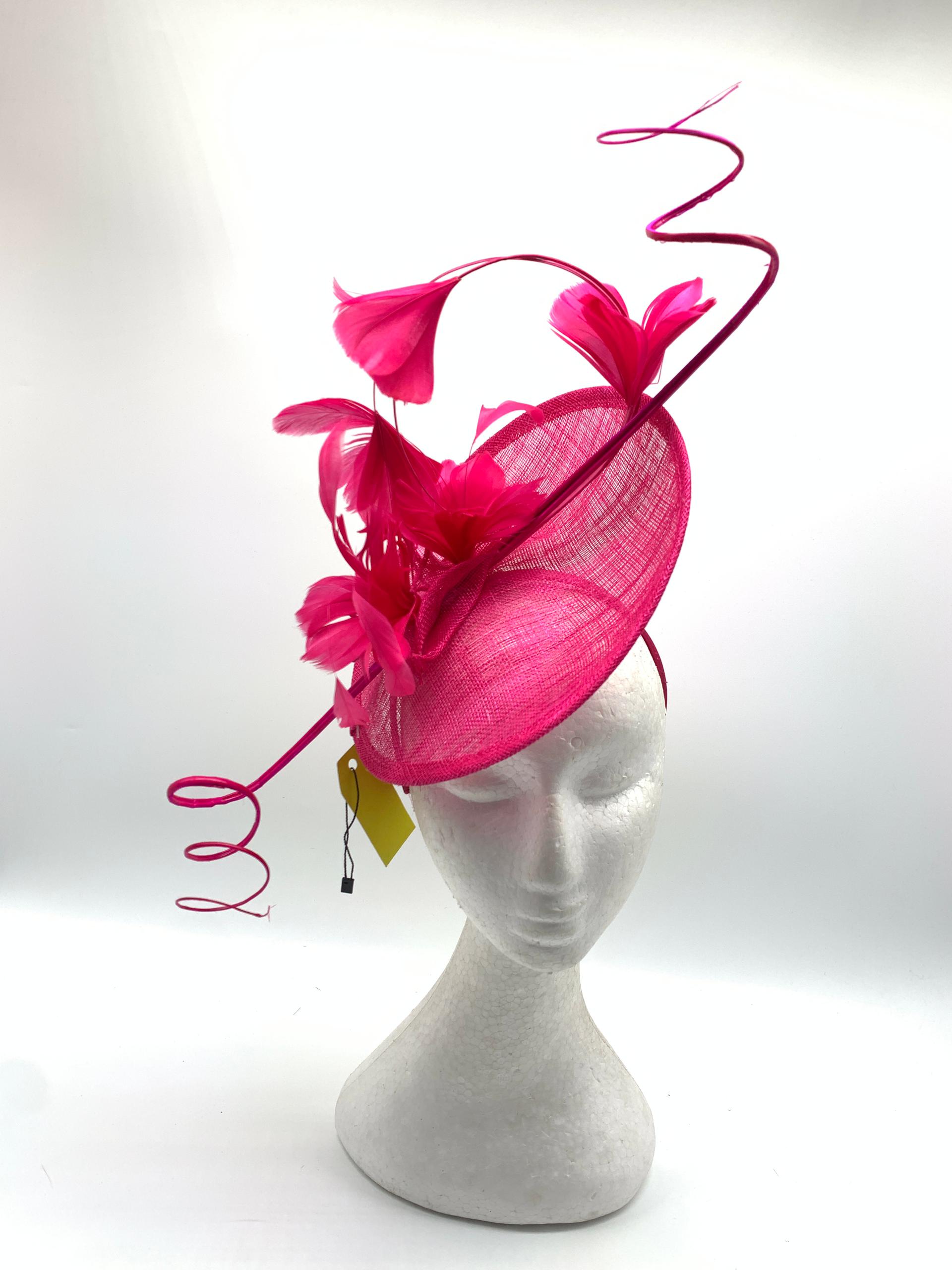 Sapphire Sinamay Feather-flowery Fascinator