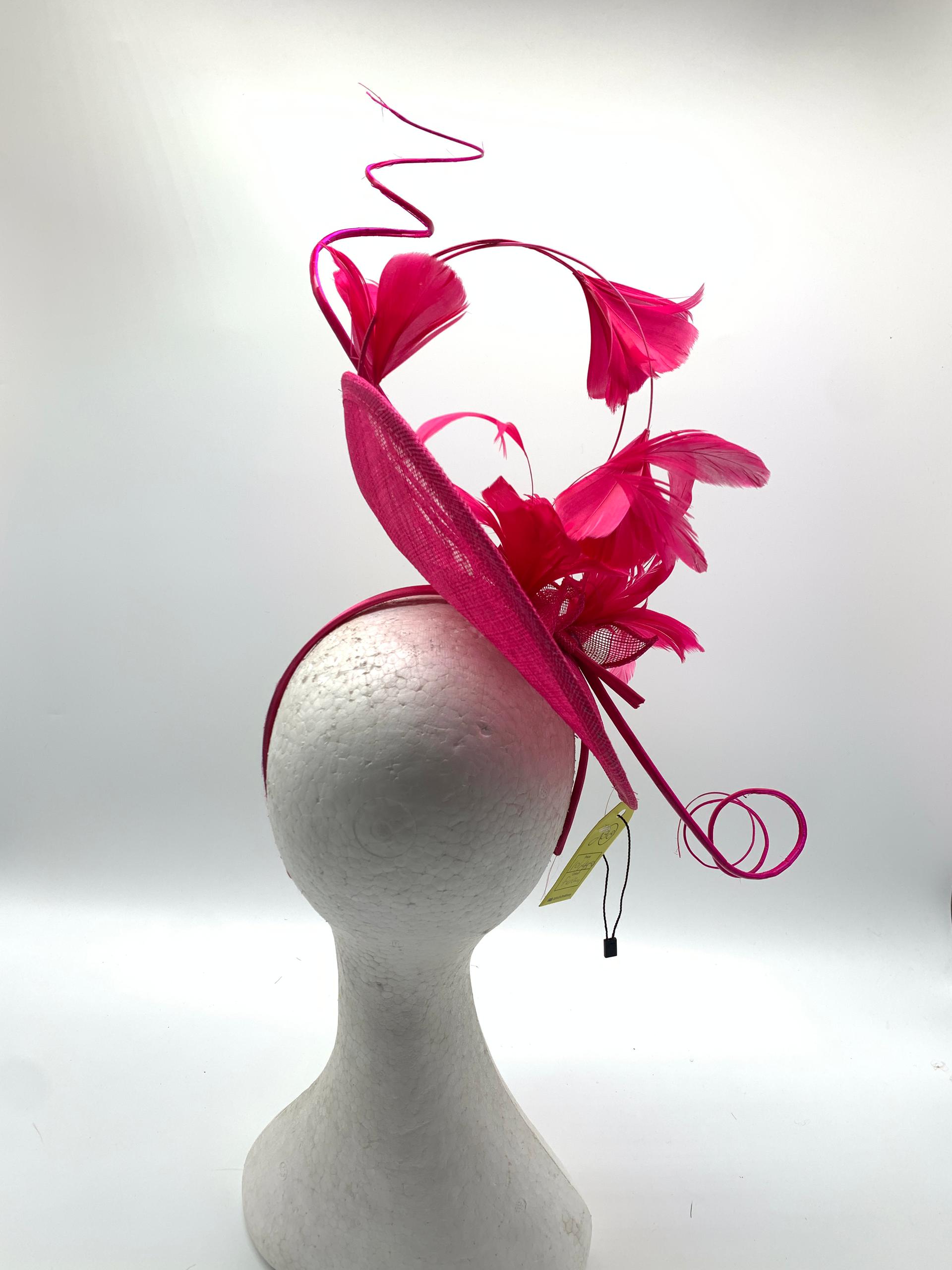 Sapphire Sinamay Feather-flowery Fascinator