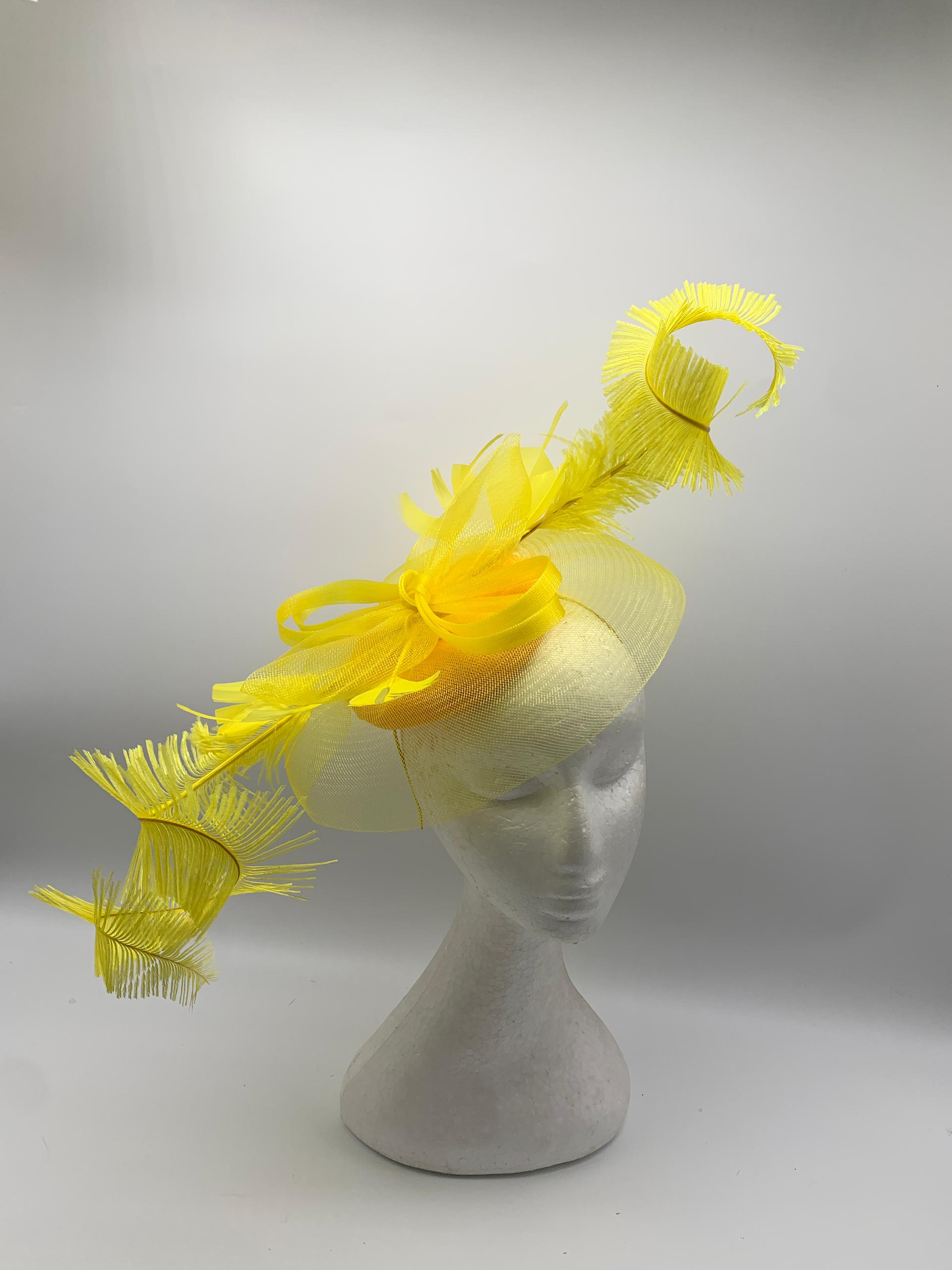 Radiant Crinoline Feathered Fascinator