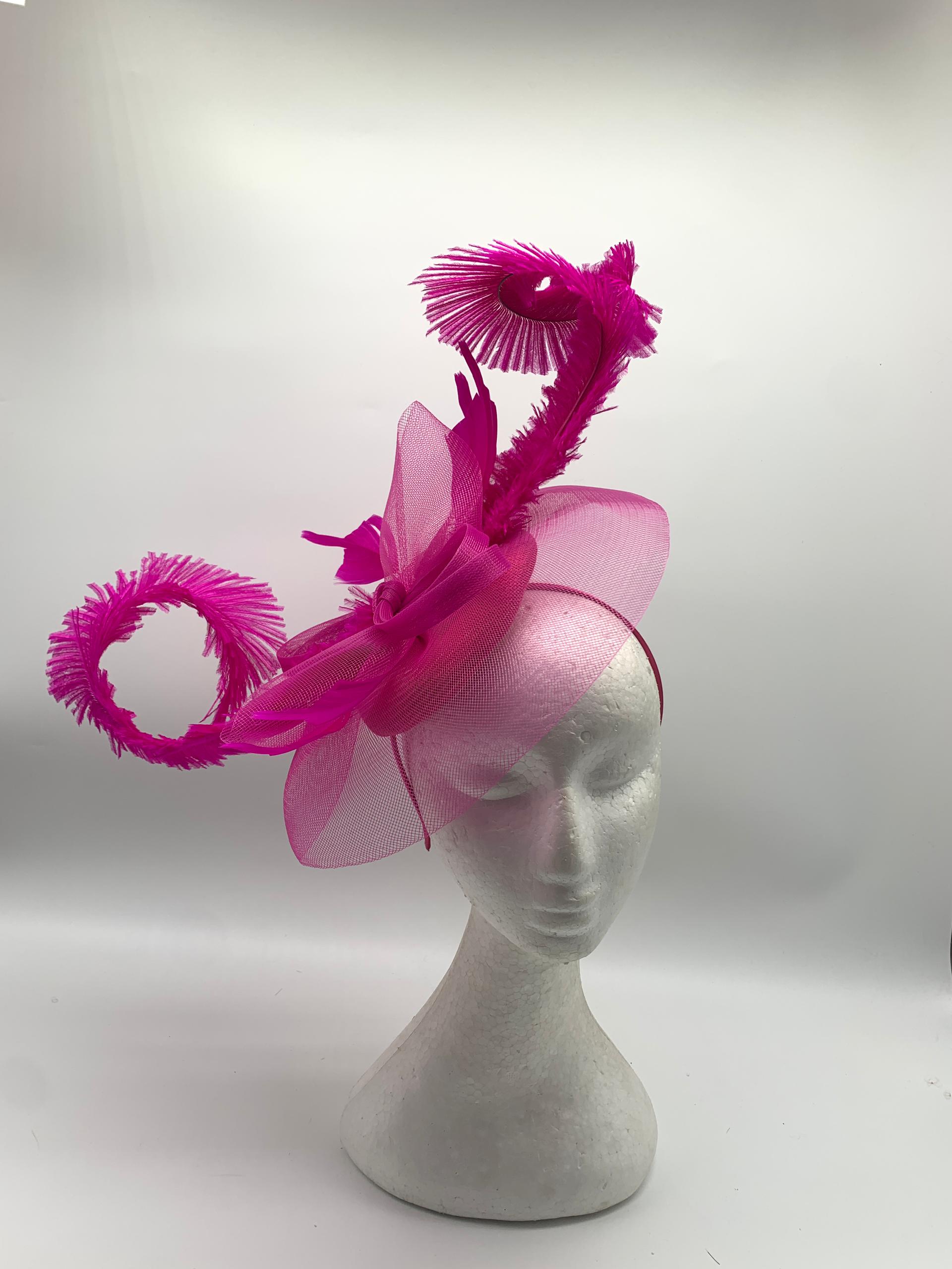 Radiant Crinoline Feathered Fascinator