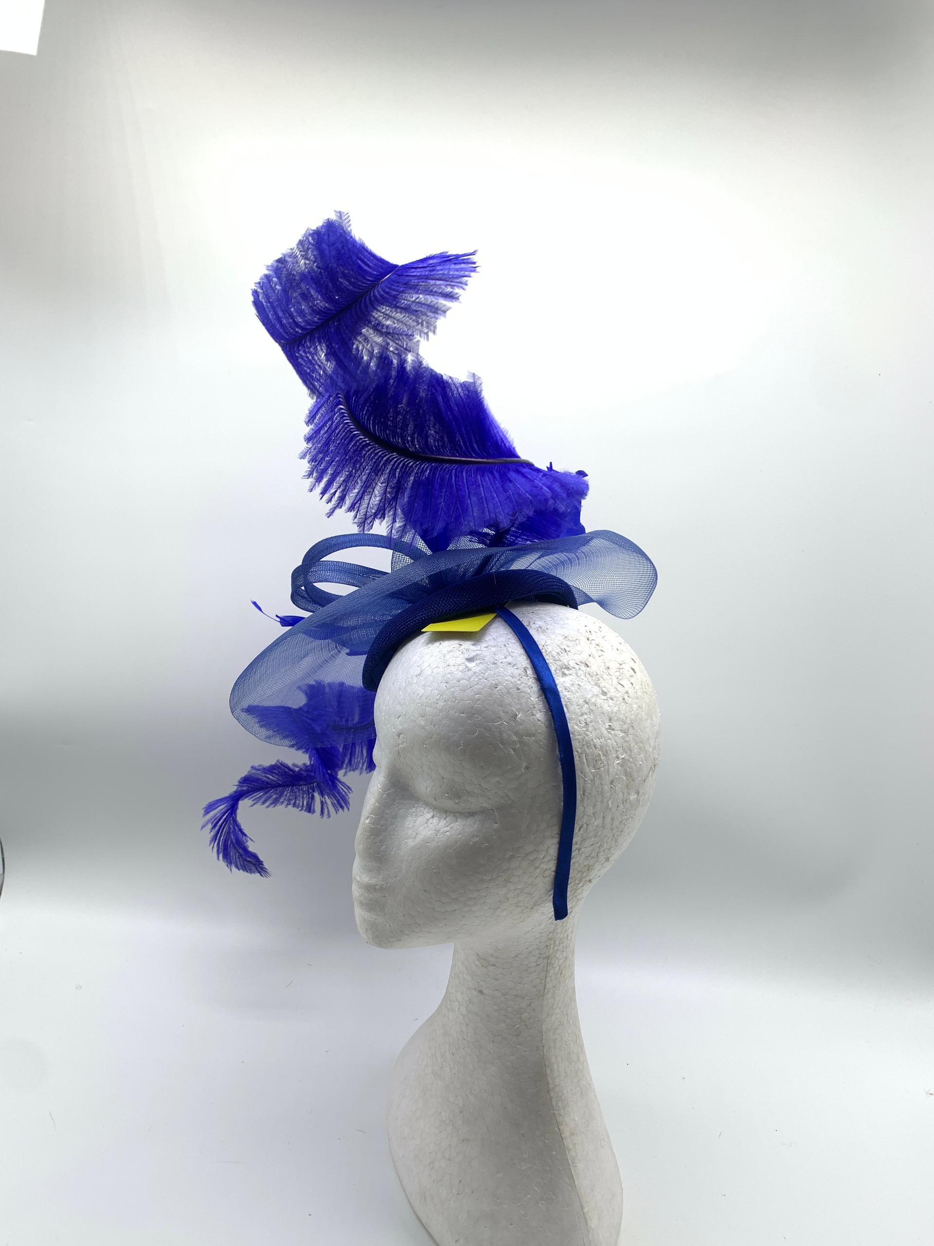 Radiant Crinoline Feathered Fascinator