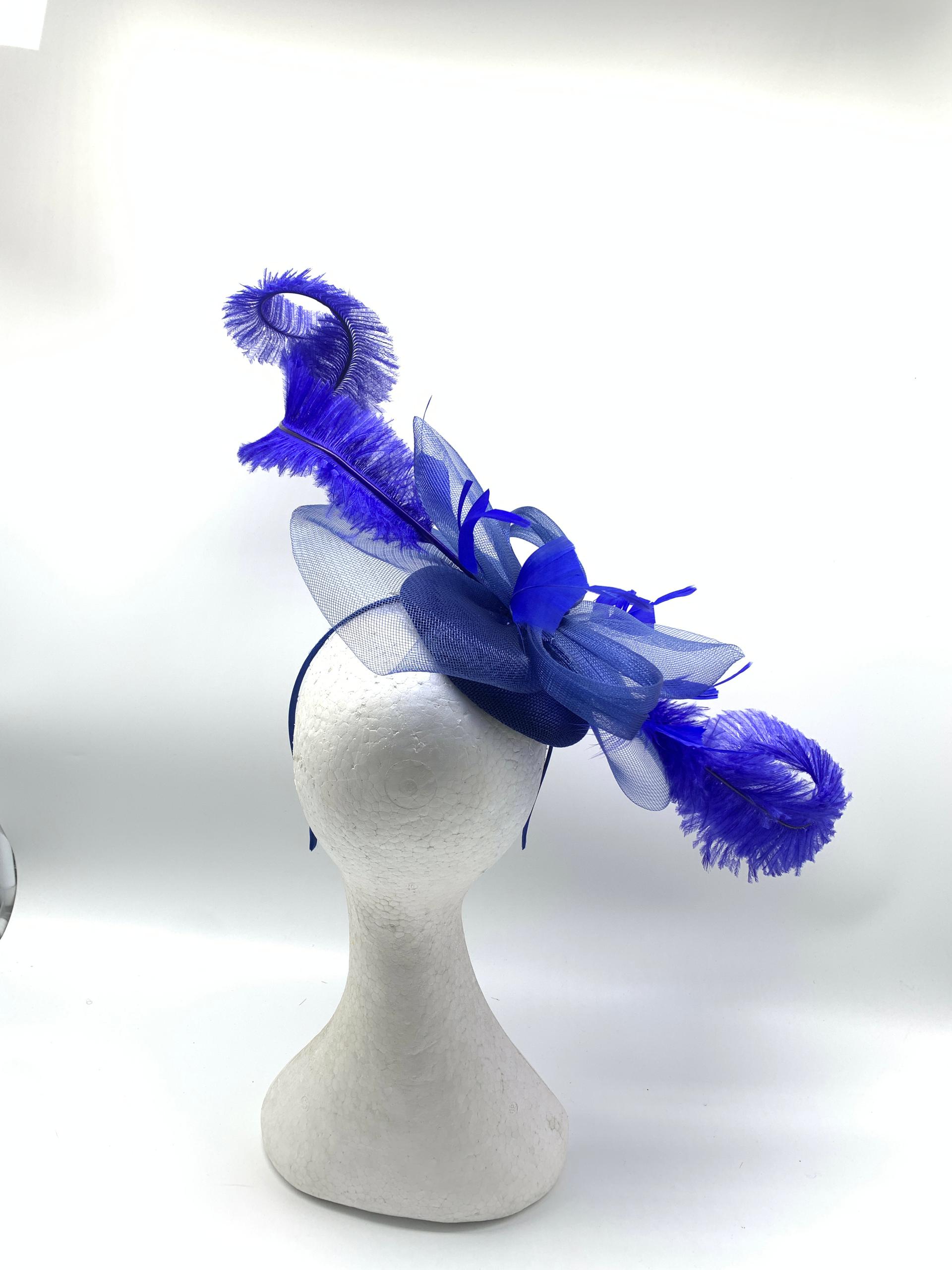 Radiant Crinoline Feathered Fascinator