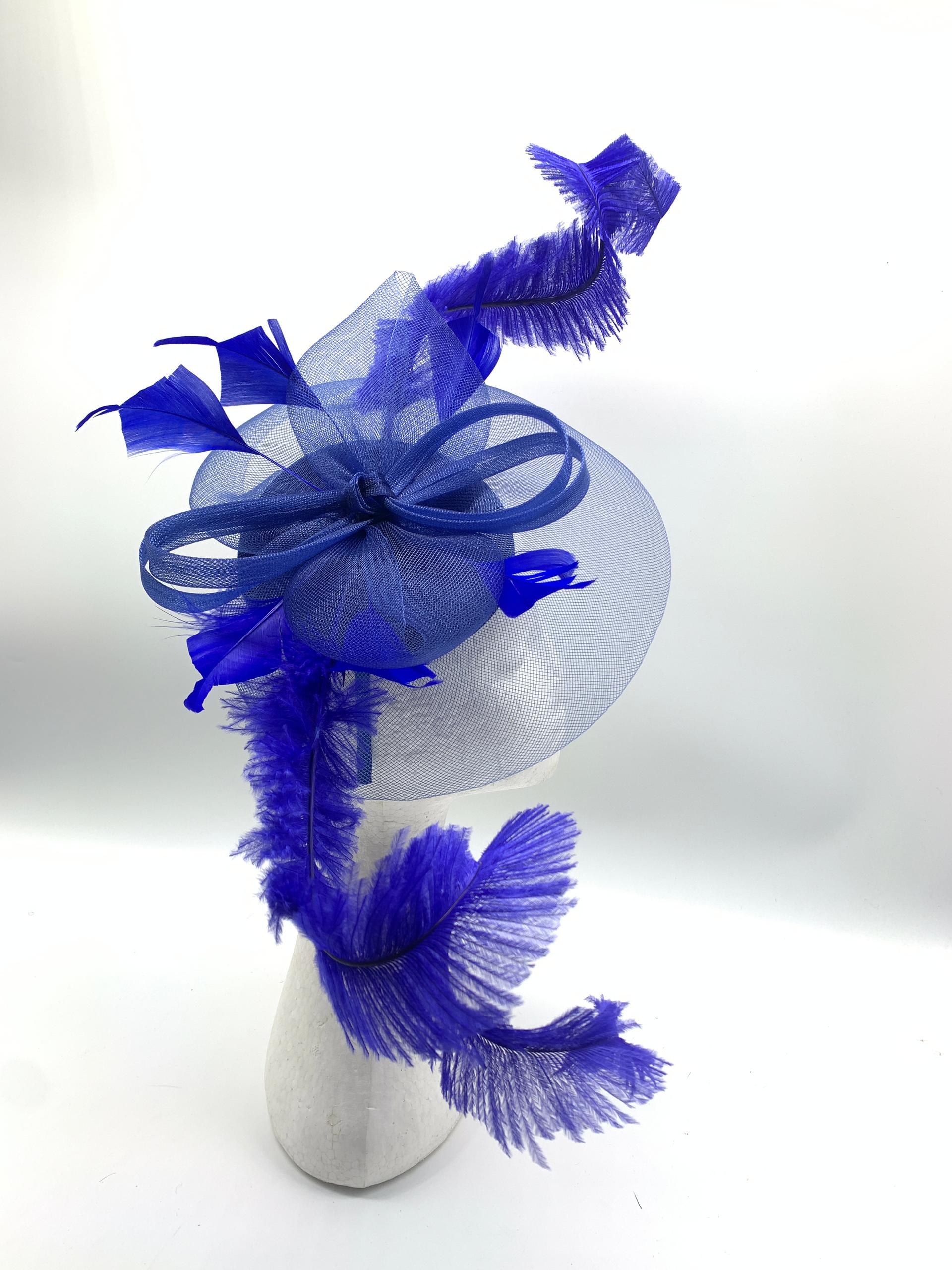 Radiant Crinoline Feathered Fascinator