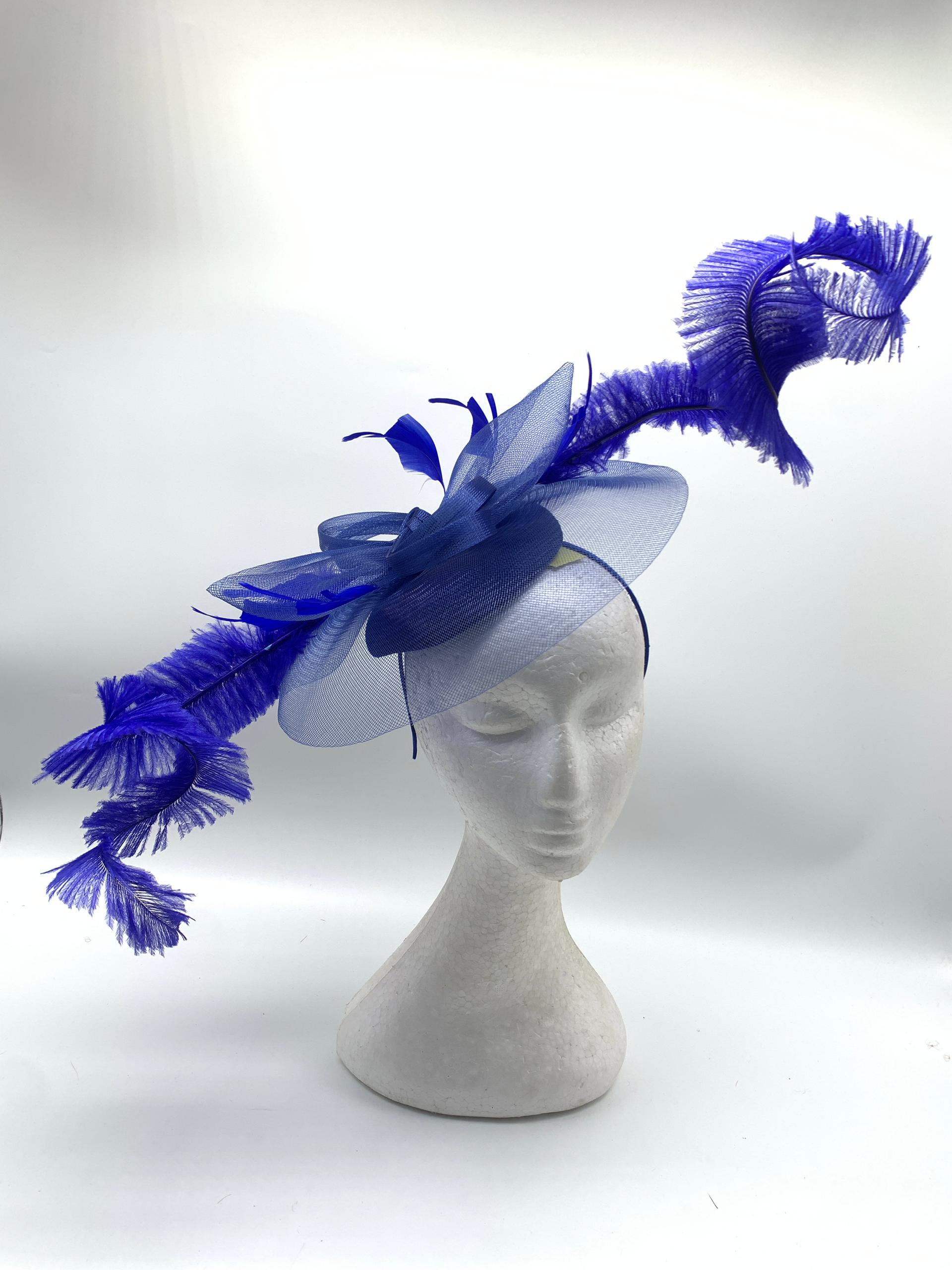 Radiant Crinoline Feathered Fascinator