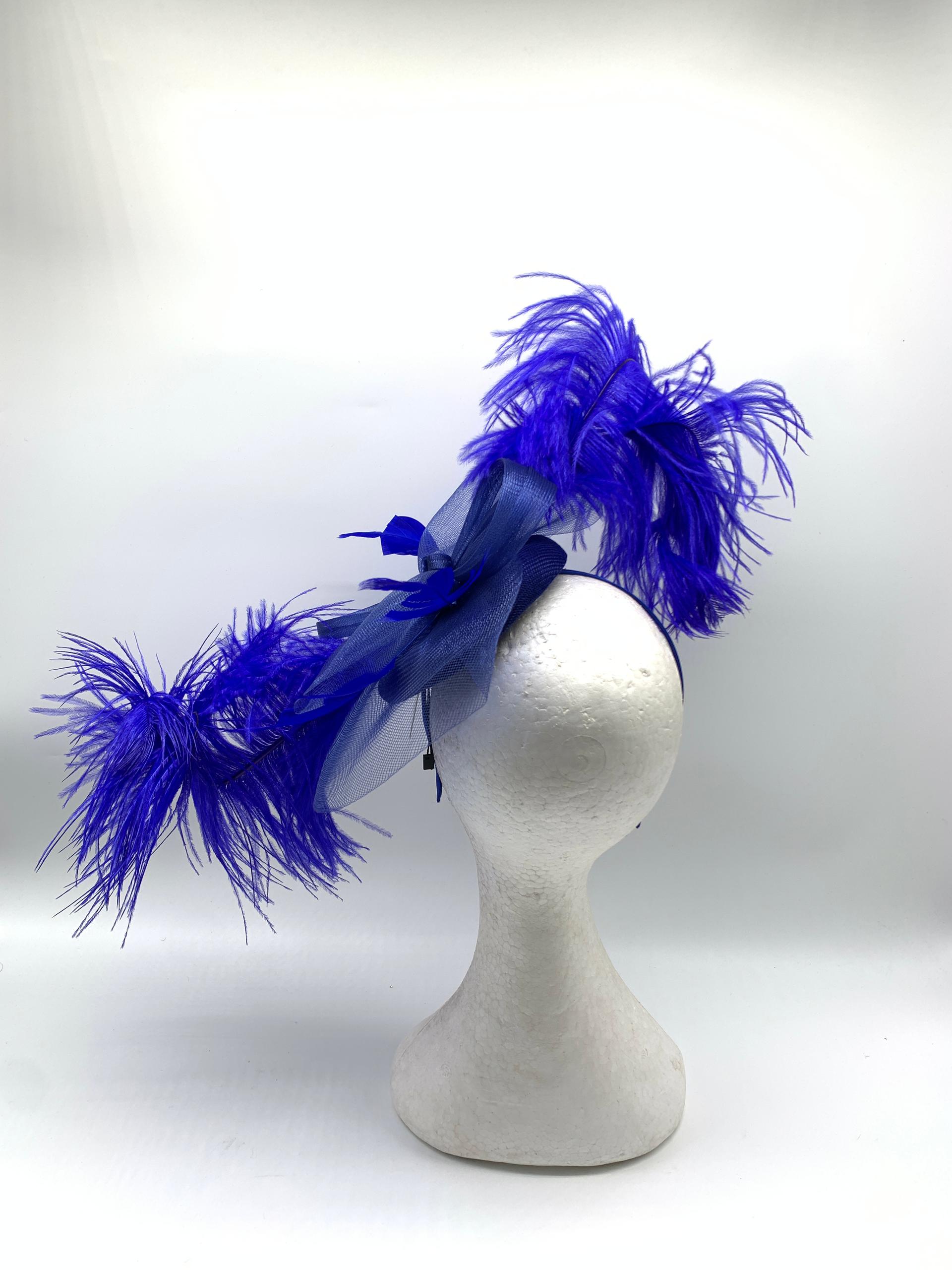 Radiant Crinoline Feathered Fascinator