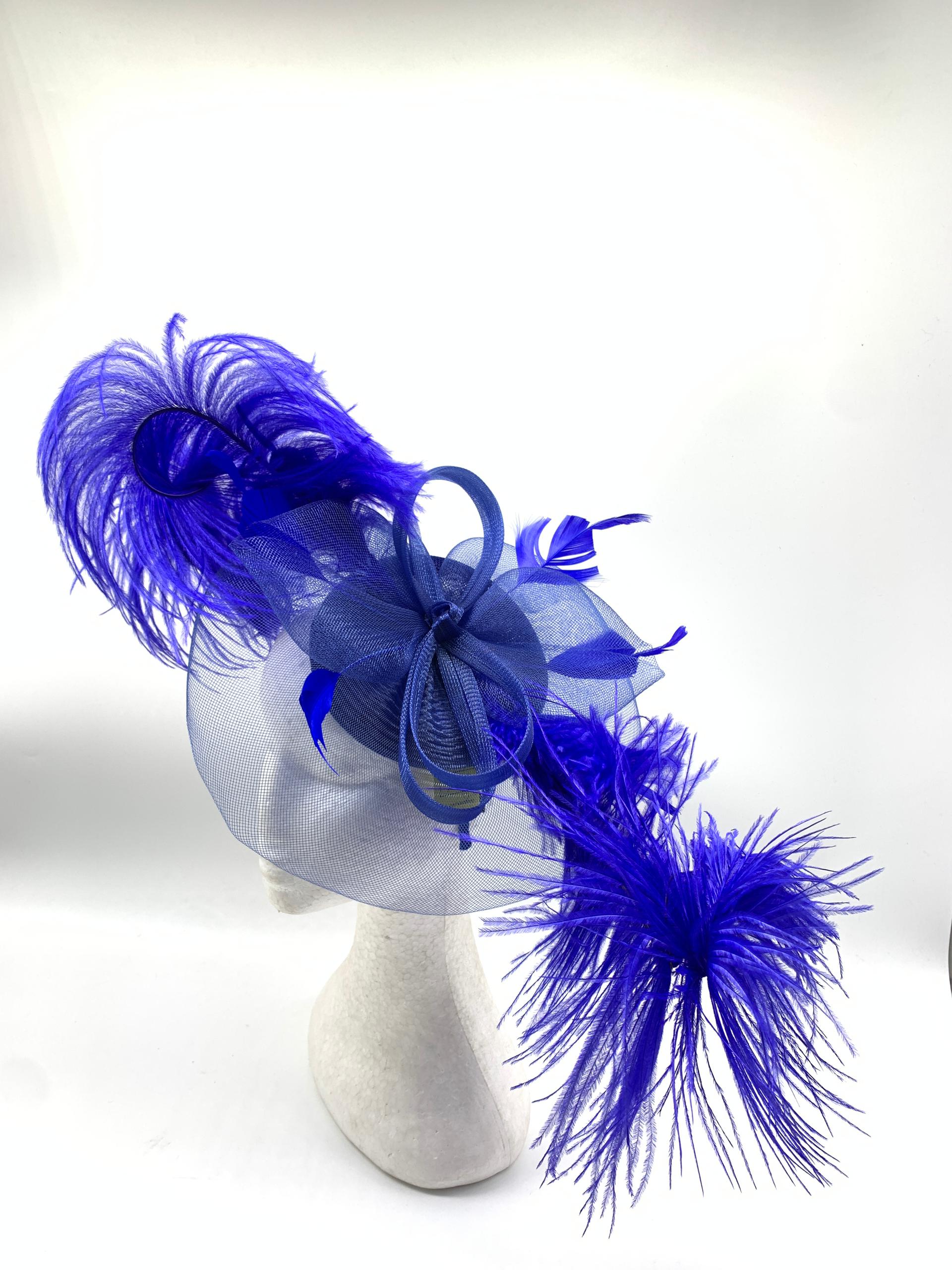 Radiant Crinoline Feathered Fascinator