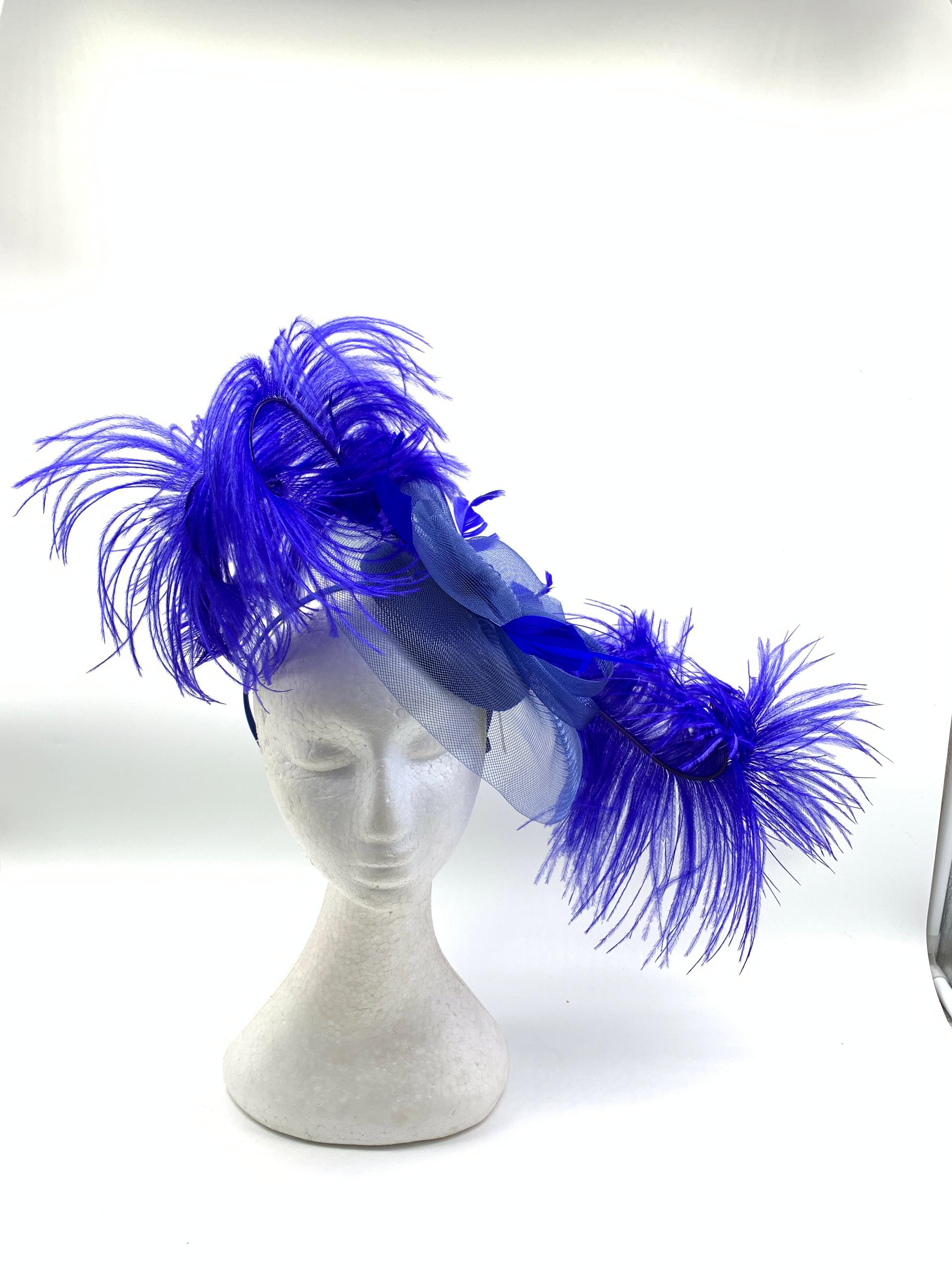 Radiant Crinoline Feathered Fascinator