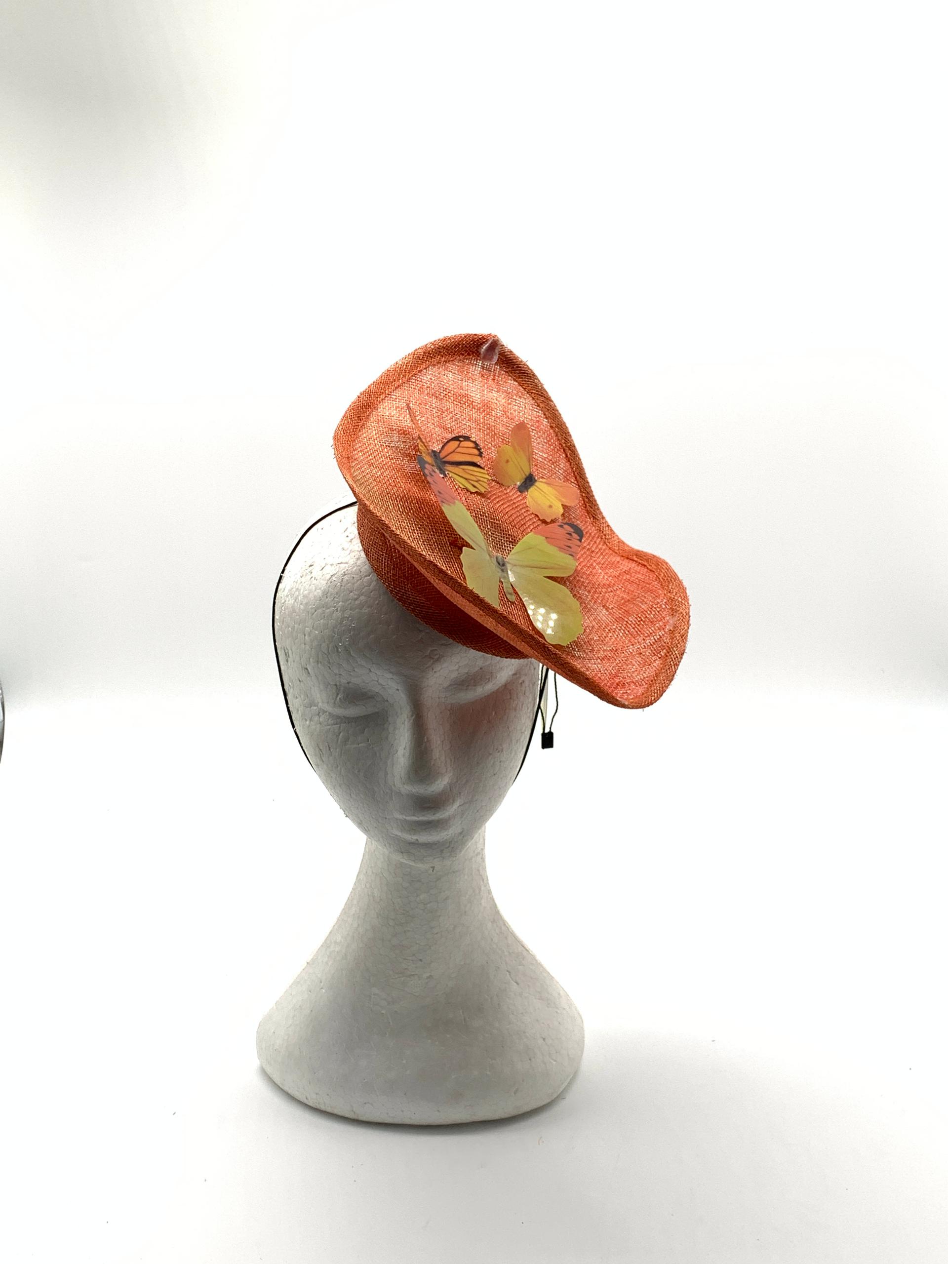 Radiant Red Butterfly Fascinator